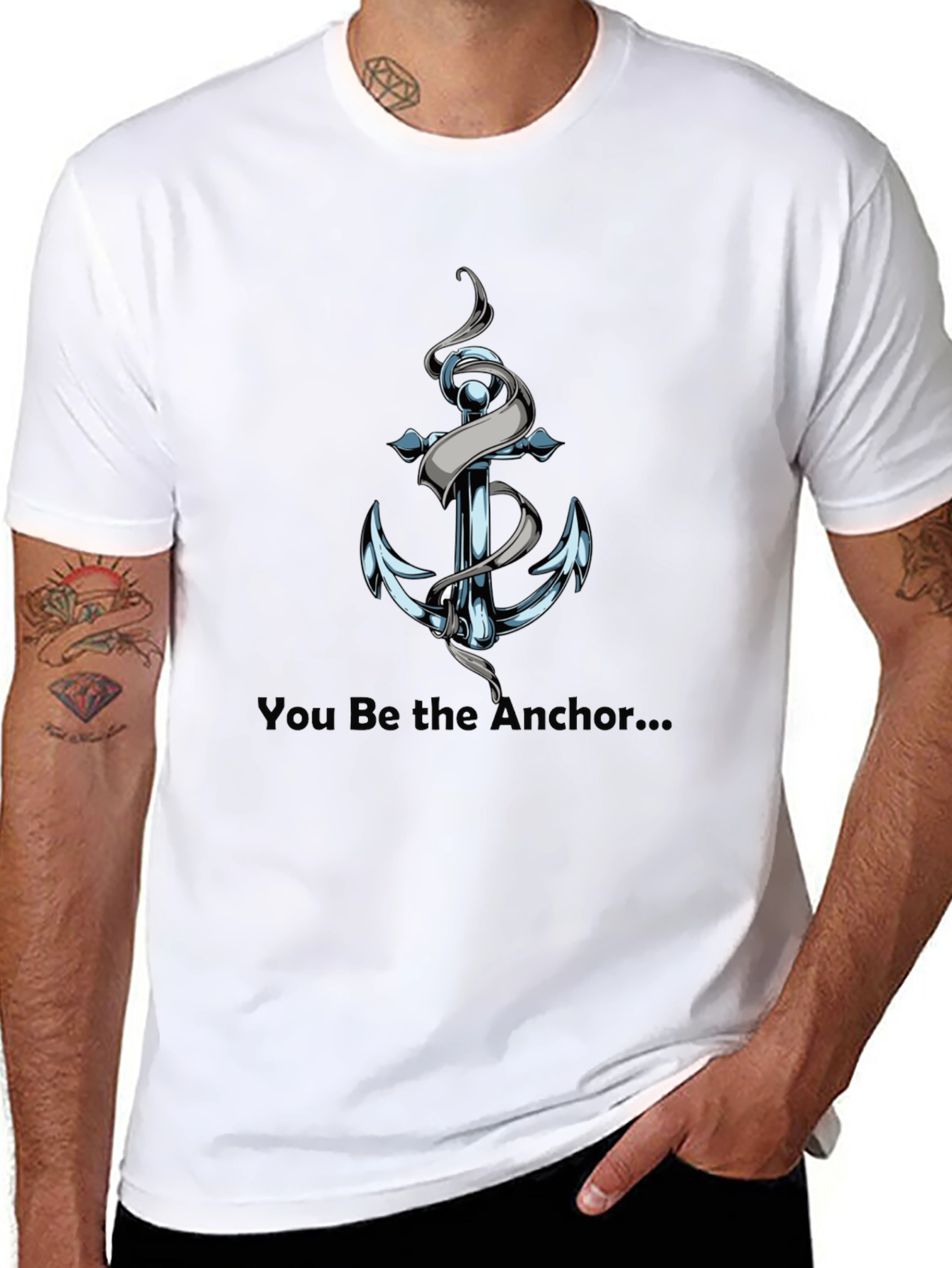 Be the Anchor Graphic Tee - Black