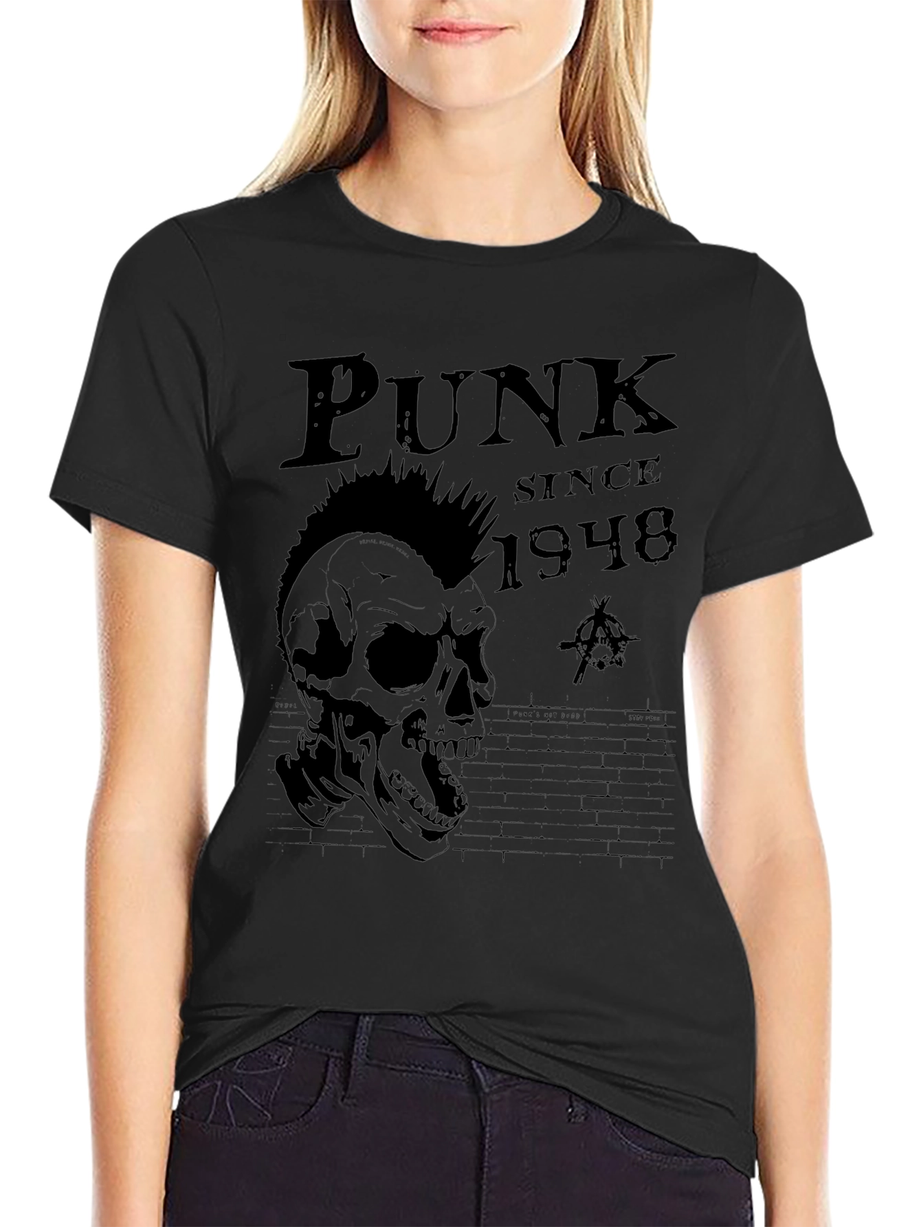 Punk Since 1948 Graphic T-Shirt - Skull Design
