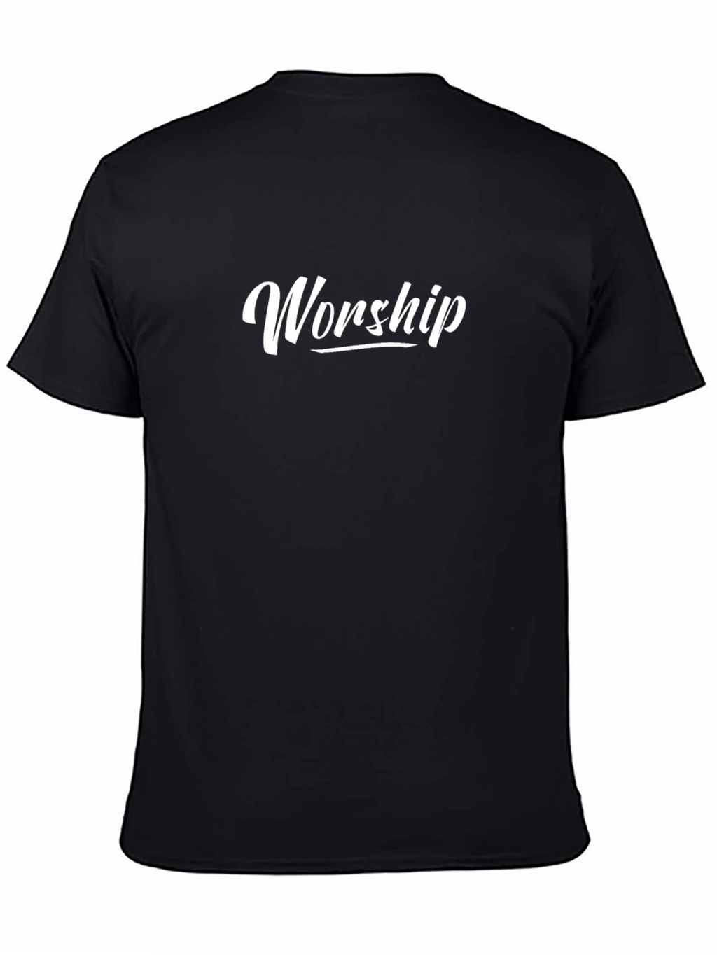 Worship Tee - Black Cotton Blend T-Shirt