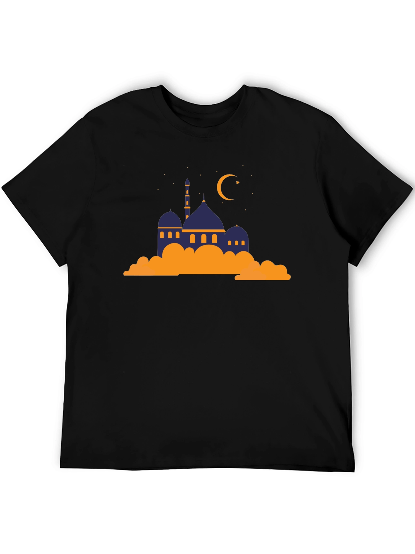Mosque Graphic Tee - Crescent Moon Religious Shirt