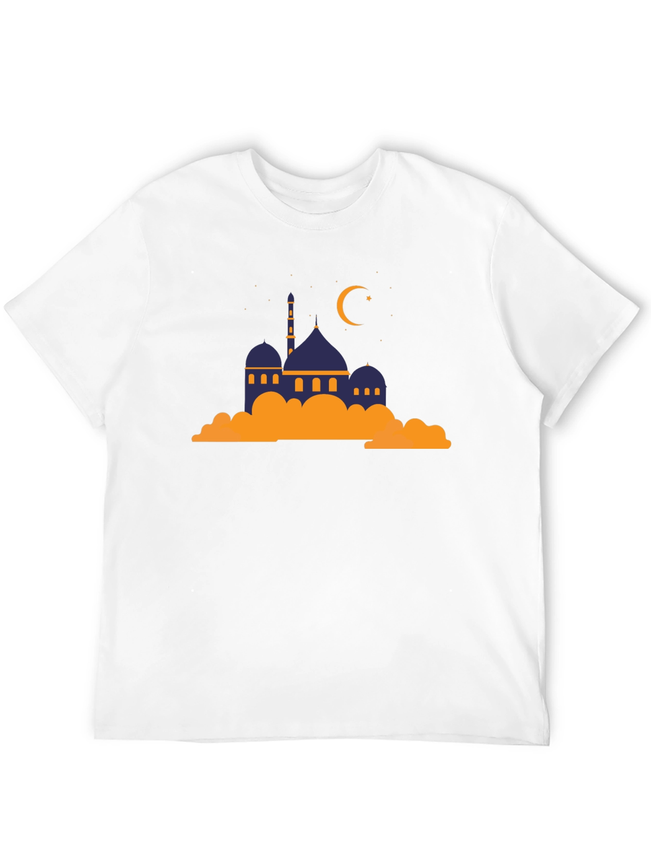 Mosque Graphic Tee - Crescent Moon Religious Shirt
