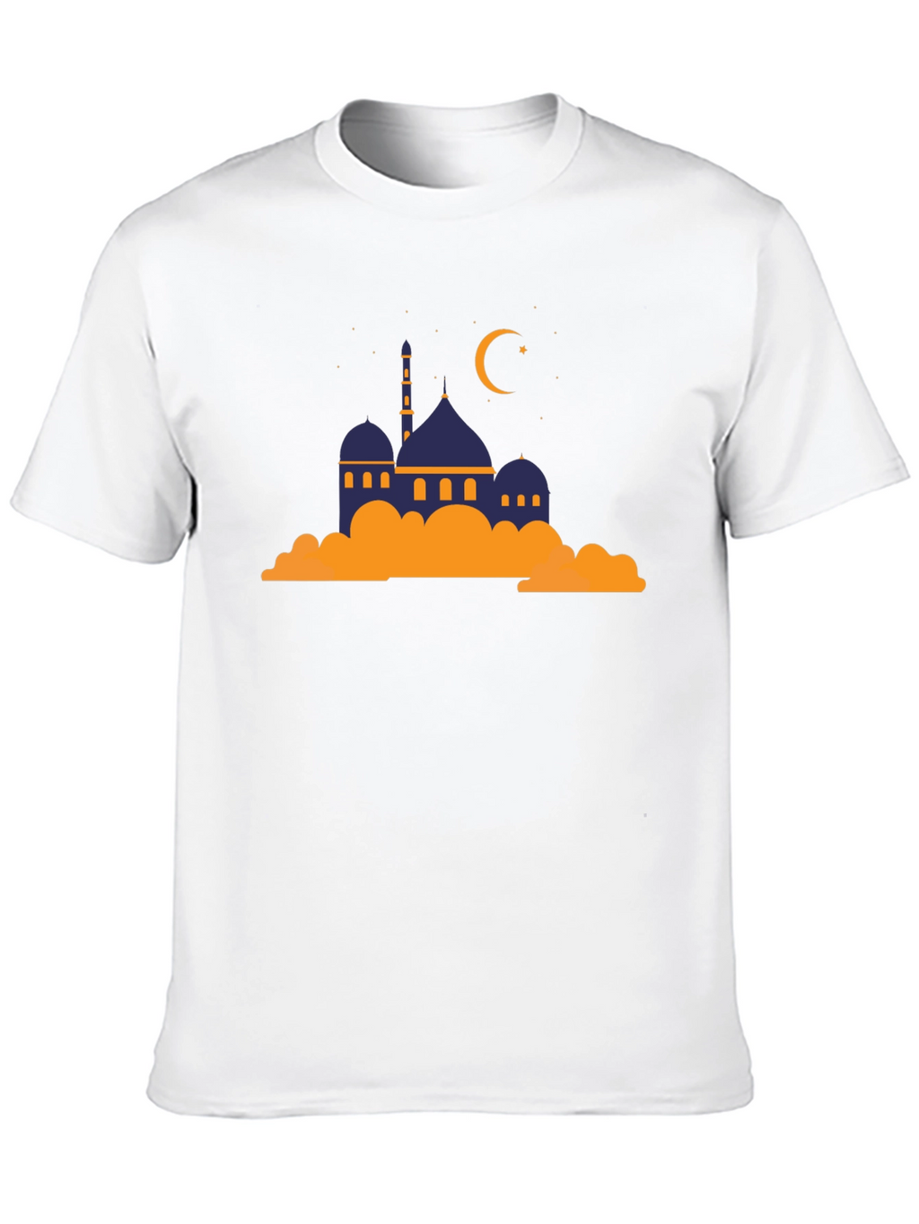 Mosque Graphic Tee - Crescent Moon Religious Shirt