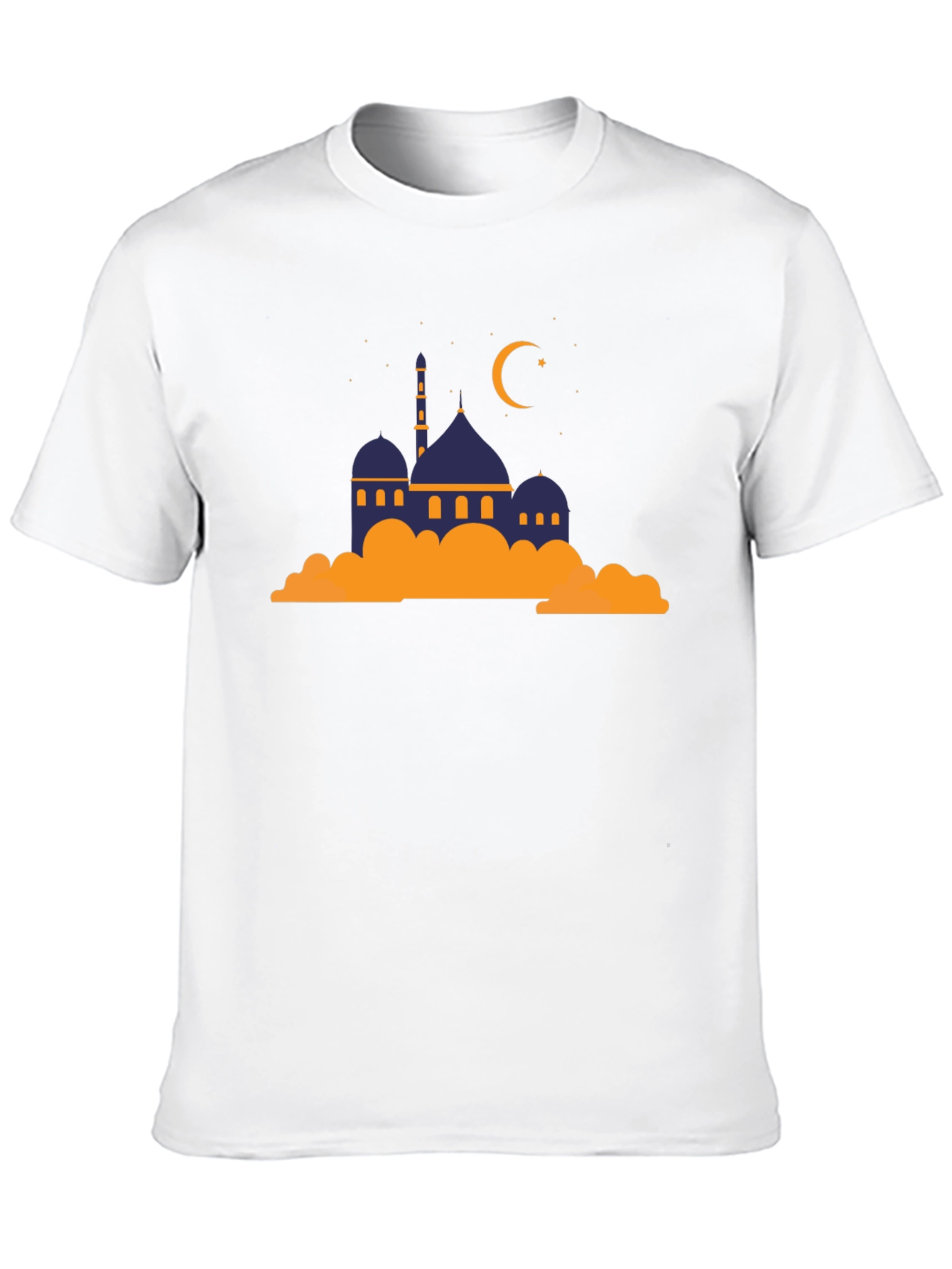 Mosque Graphic Tee - Crescent Moon Religious Shirt