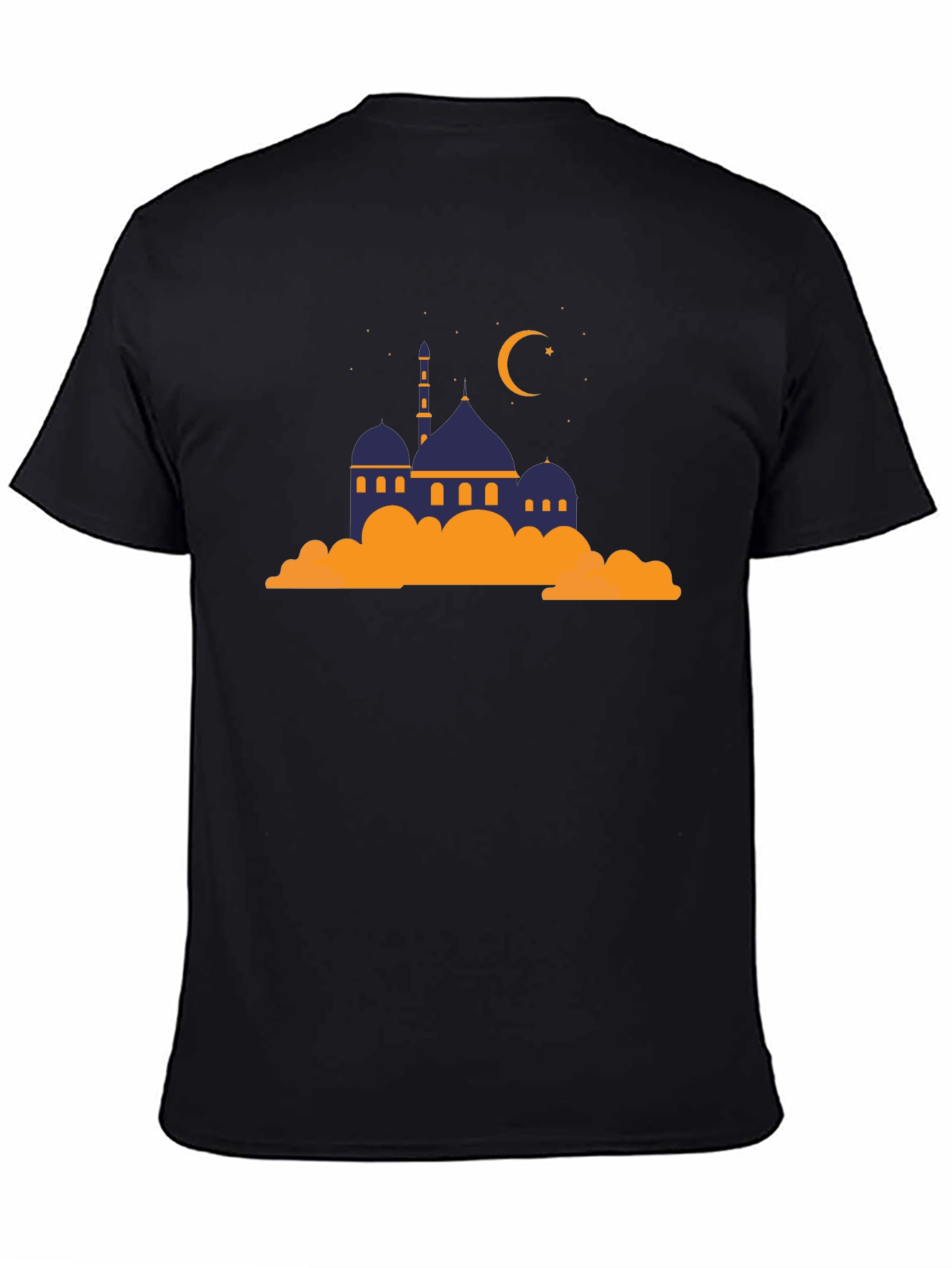 Mosque Graphic Tee - Crescent Moon Religious Shirt