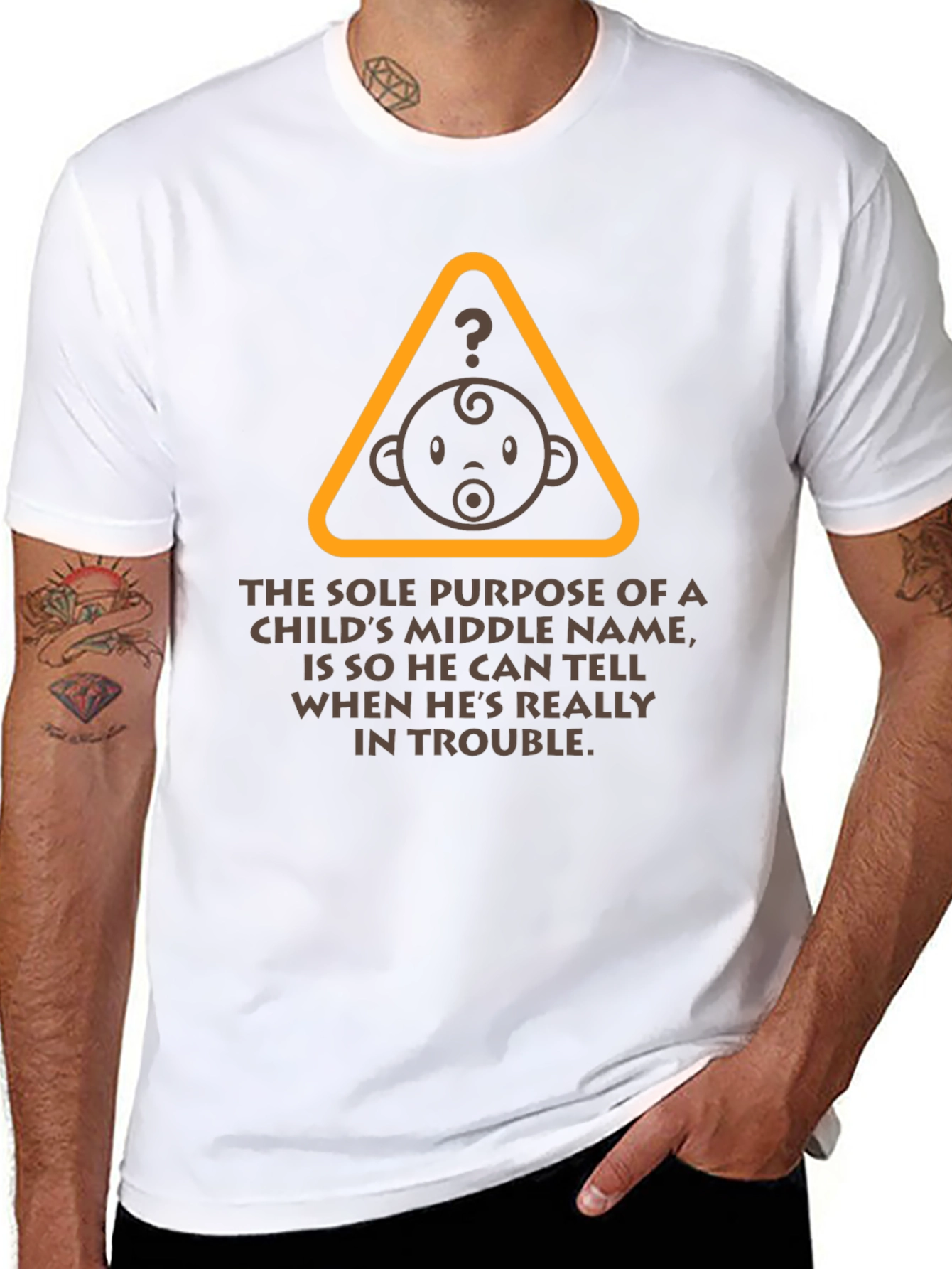 Funny Middle Name Baby T-Shirt