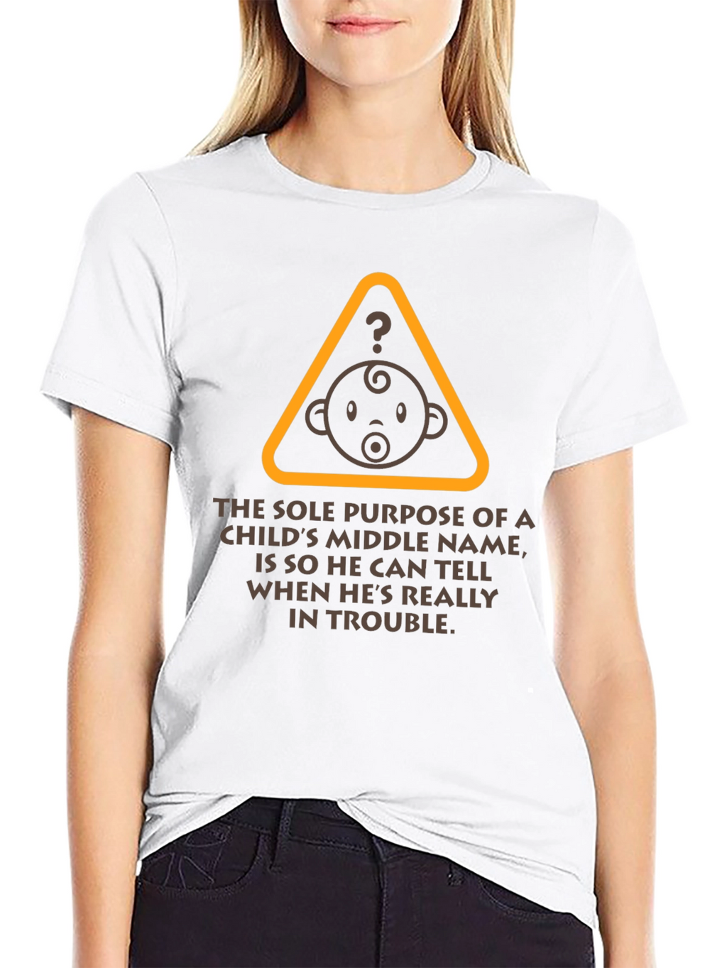 Funny Middle Name Baby T-Shirt