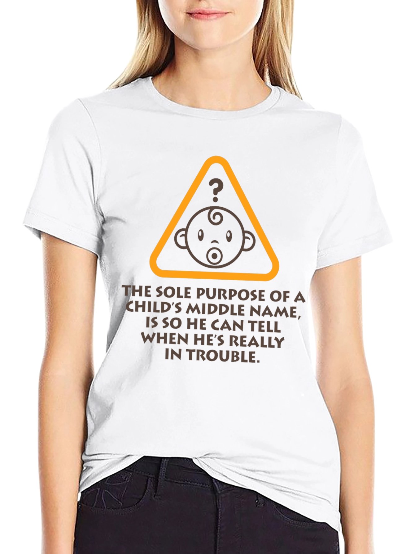 Funny Middle Name Baby T-Shirt