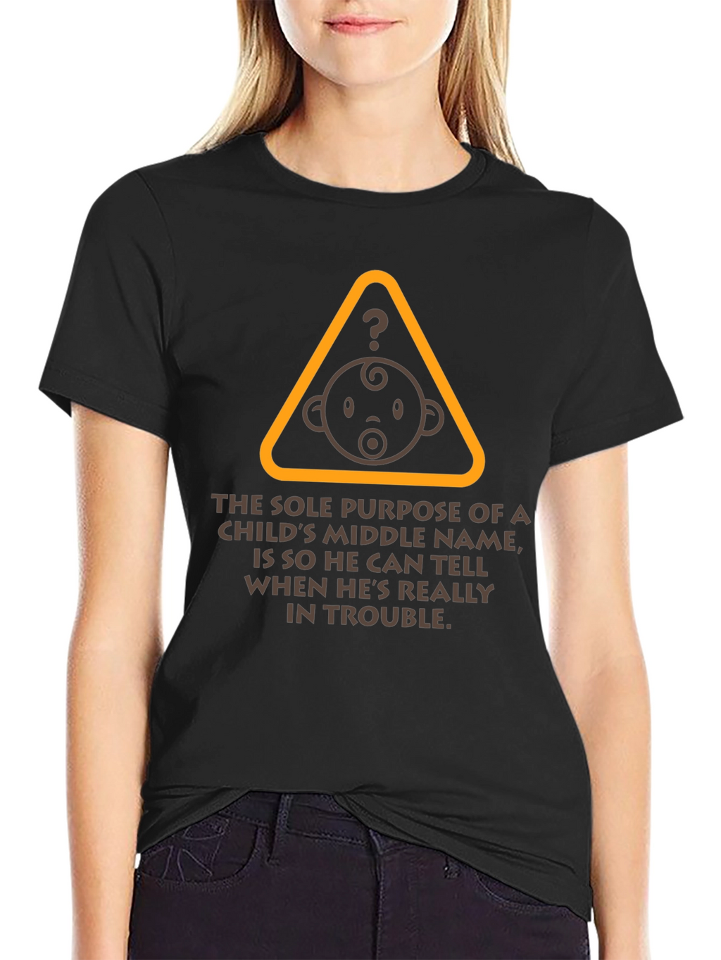 Funny Middle Name Baby T-Shirt