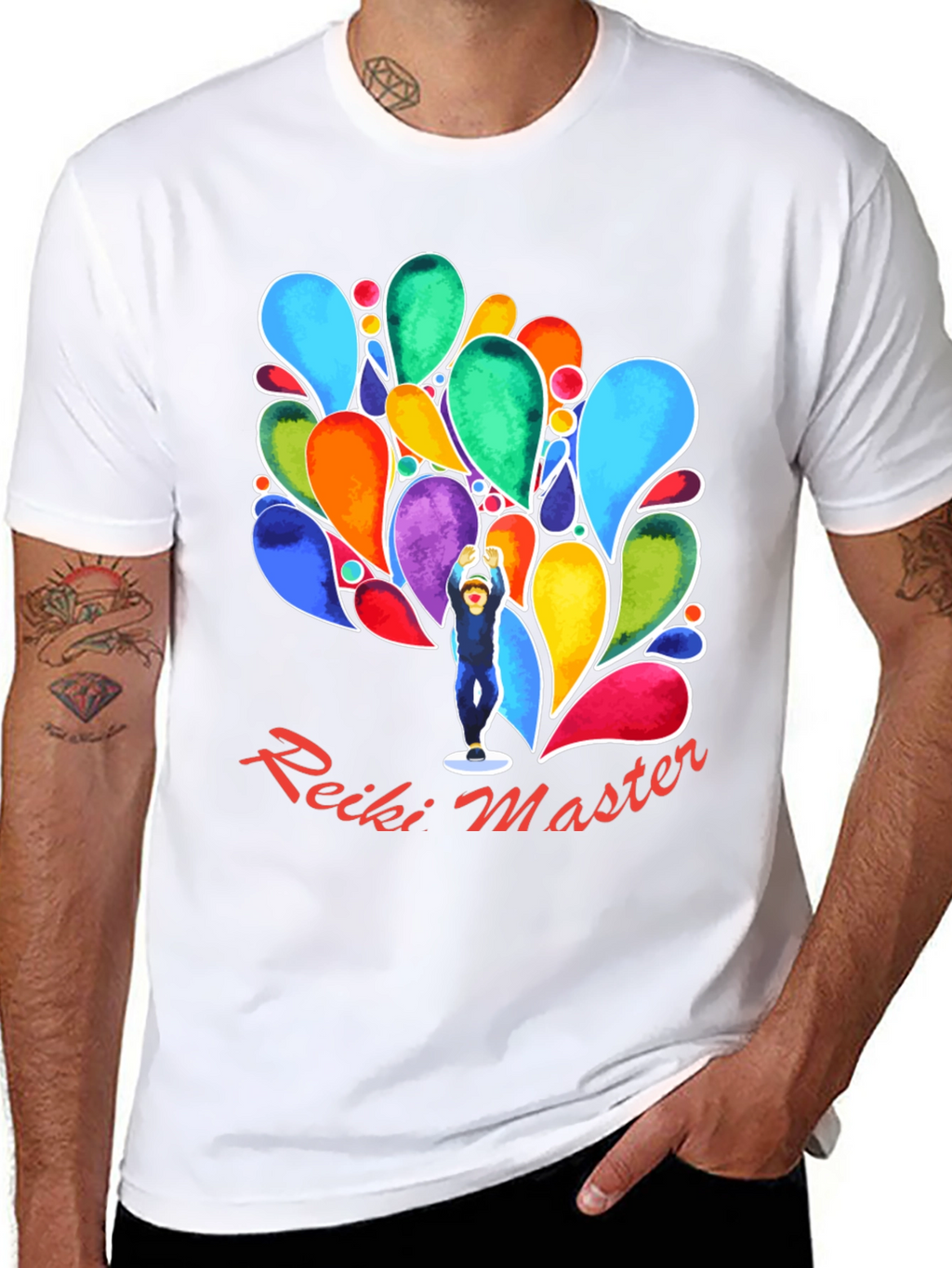Reiki Master Black T-Shirt - Energy Healing Spiritual Tee