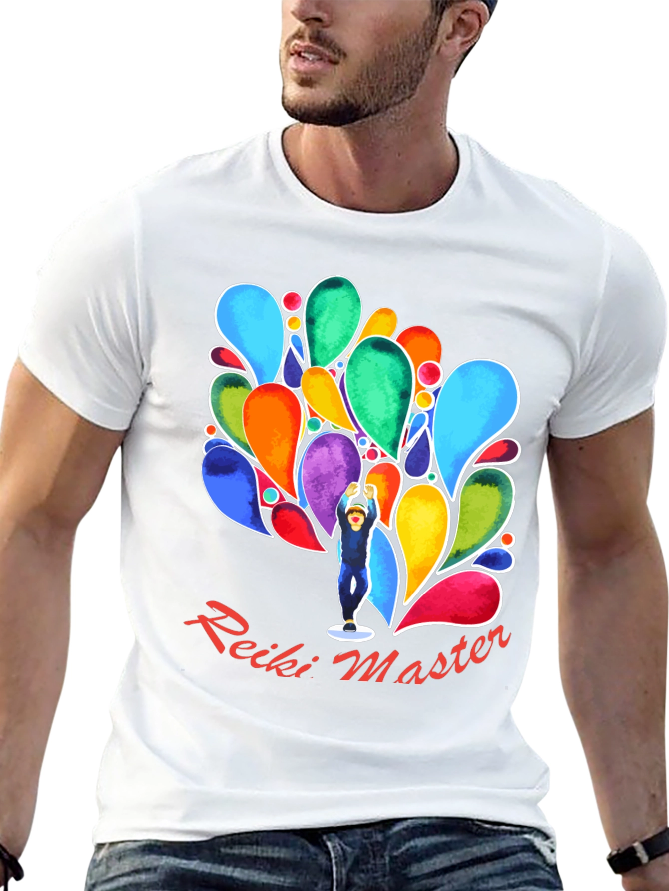 Reiki Master Black T-Shirt - Energy Healing Spiritual Tee