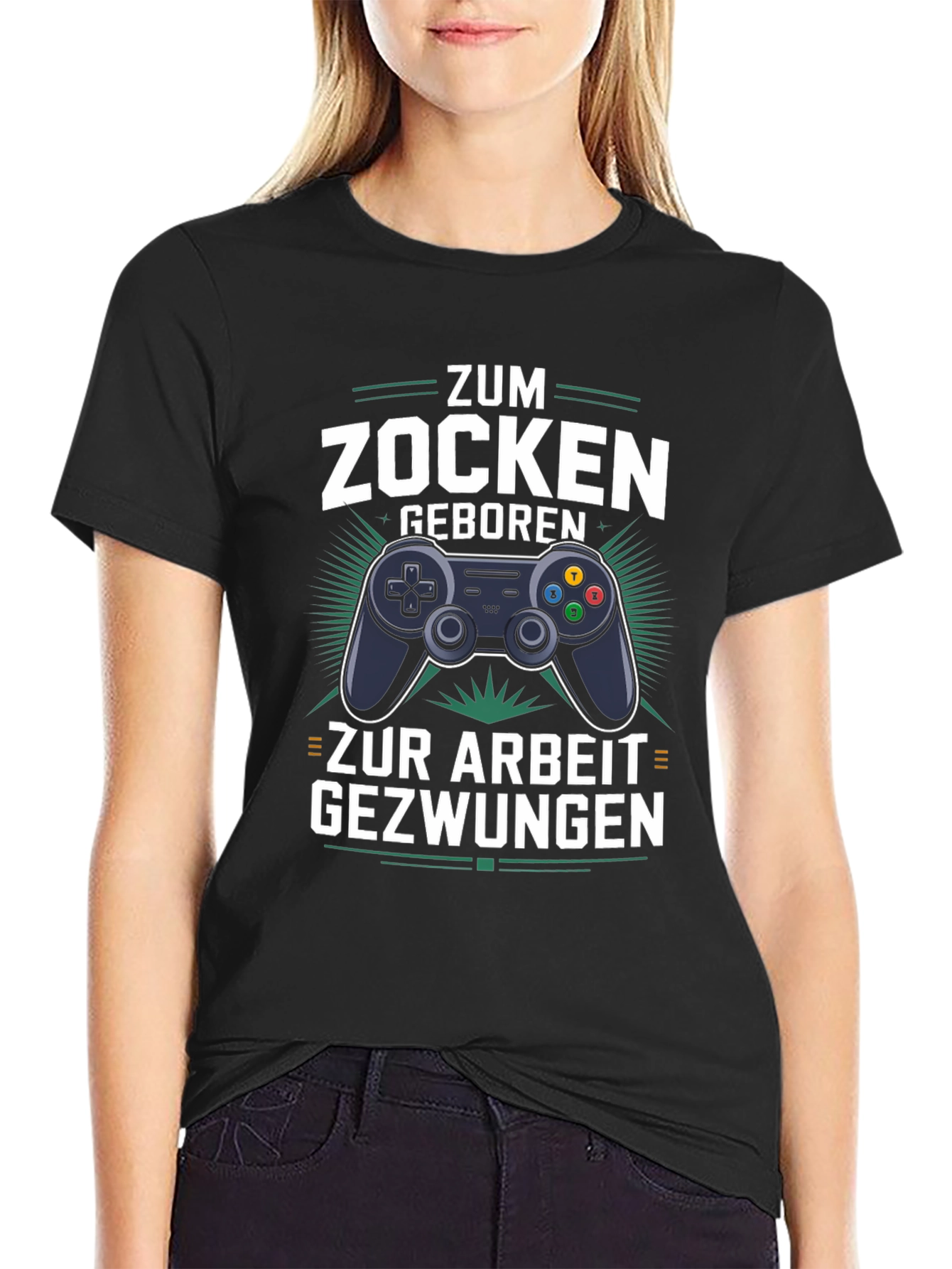 Gamer T-Shirt - Zum Zocken Geboren