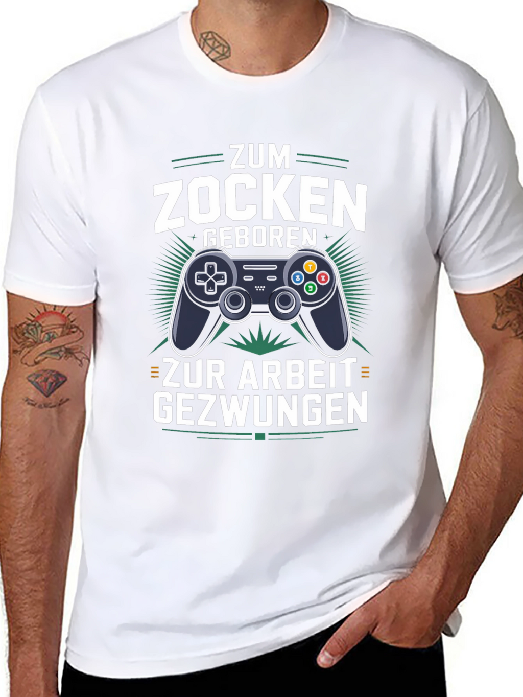 Gamer T-Shirt - Zum Zocken Geboren