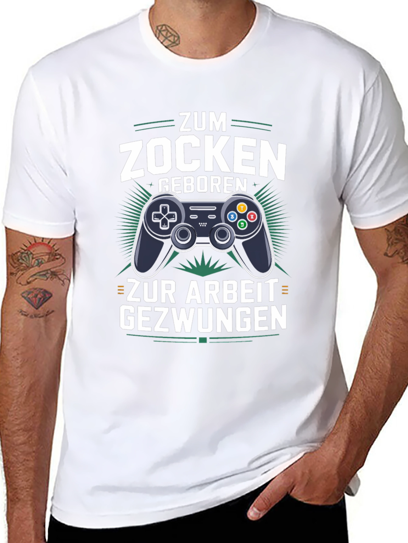 Gamer T-Shirt - Zum Zocken Geboren