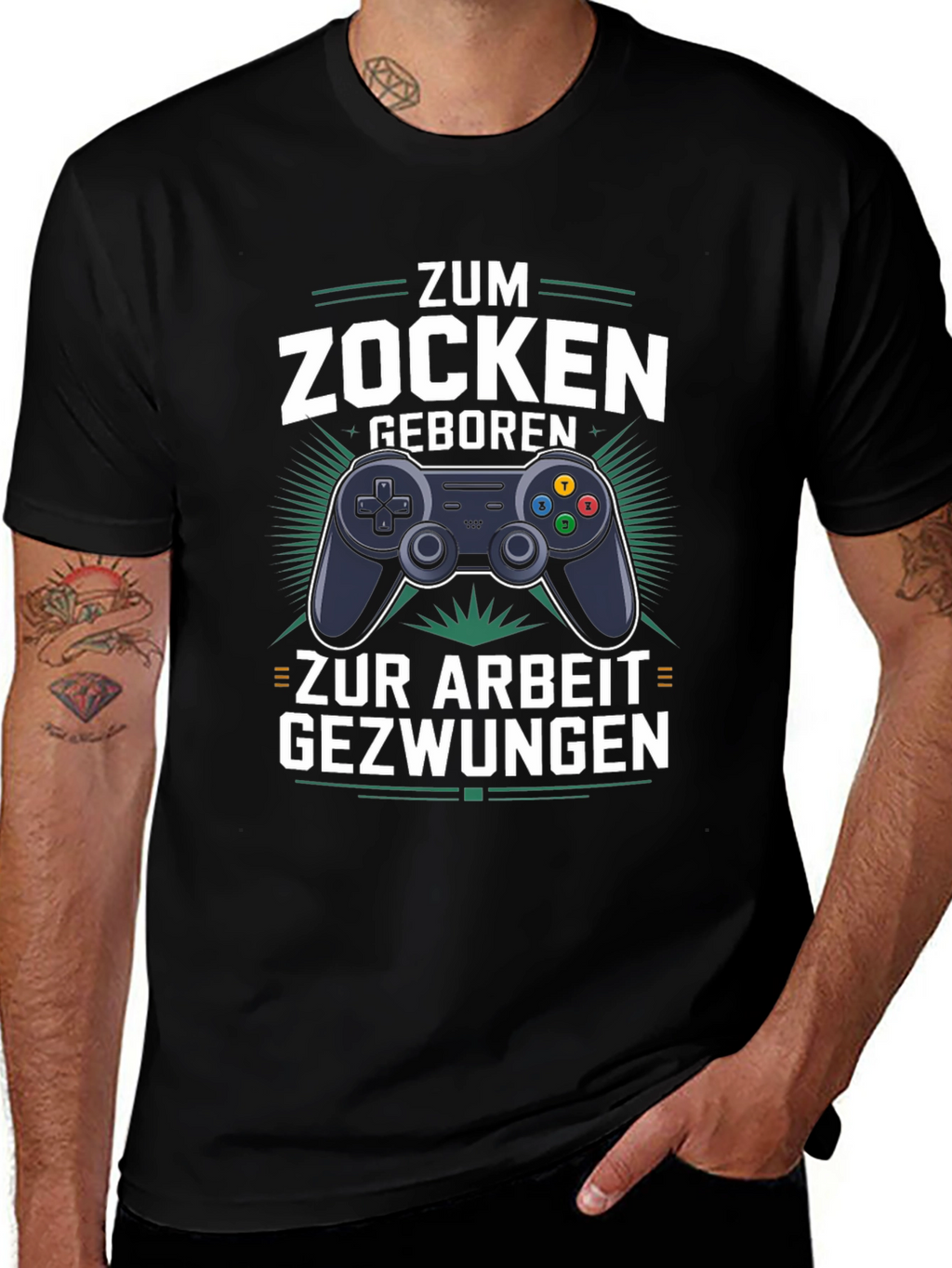 Gamer T-Shirt - Zum Zocken Geboren