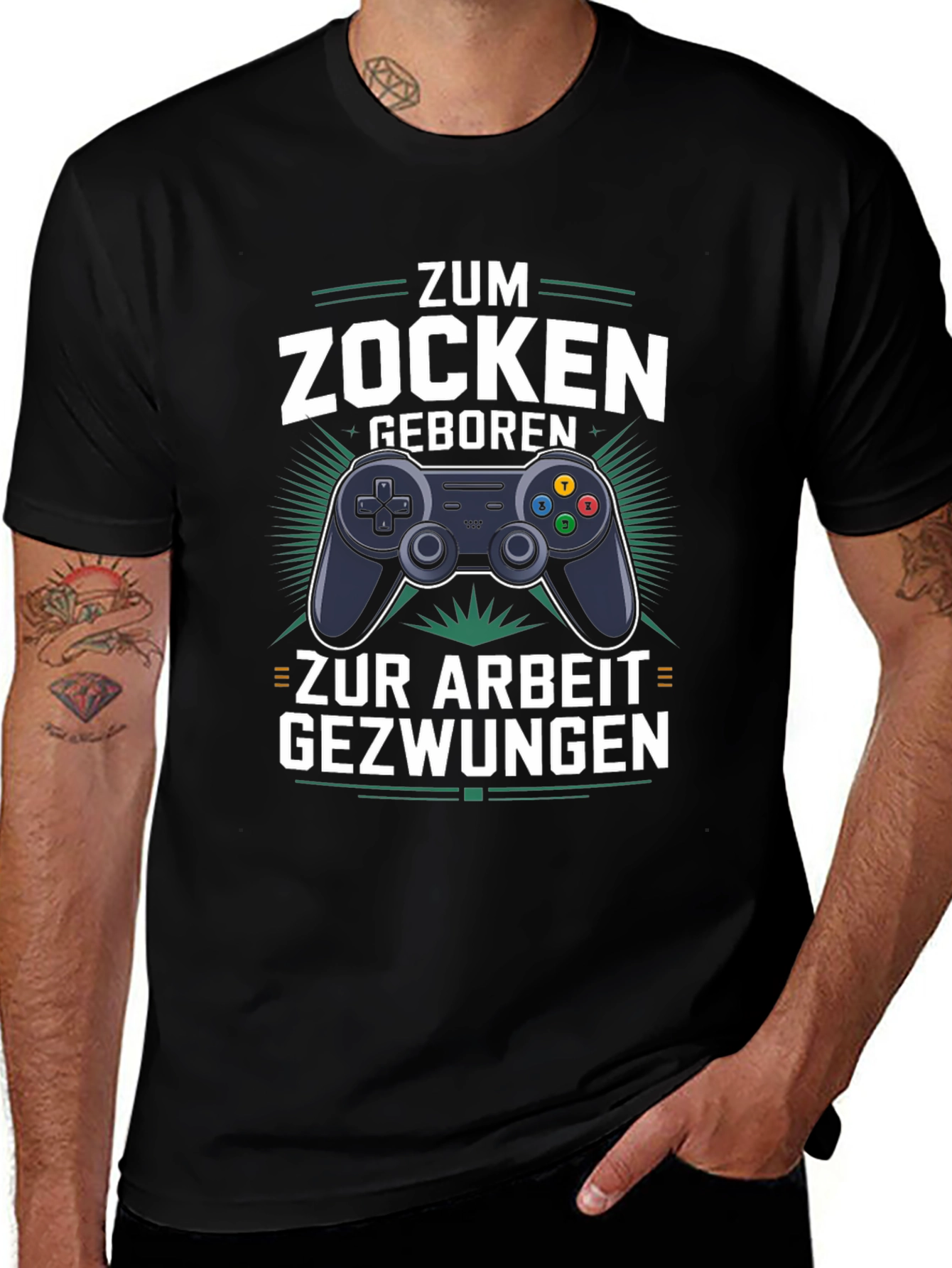 Gamer T-Shirt - Zum Zocken Geboren