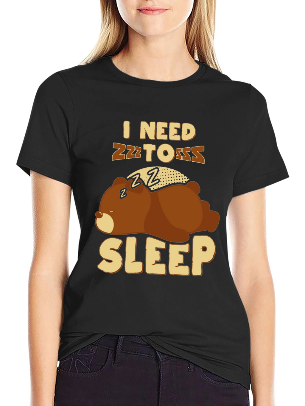 I Need Sleep T-Shirt - Funny Bear Graphic Tee