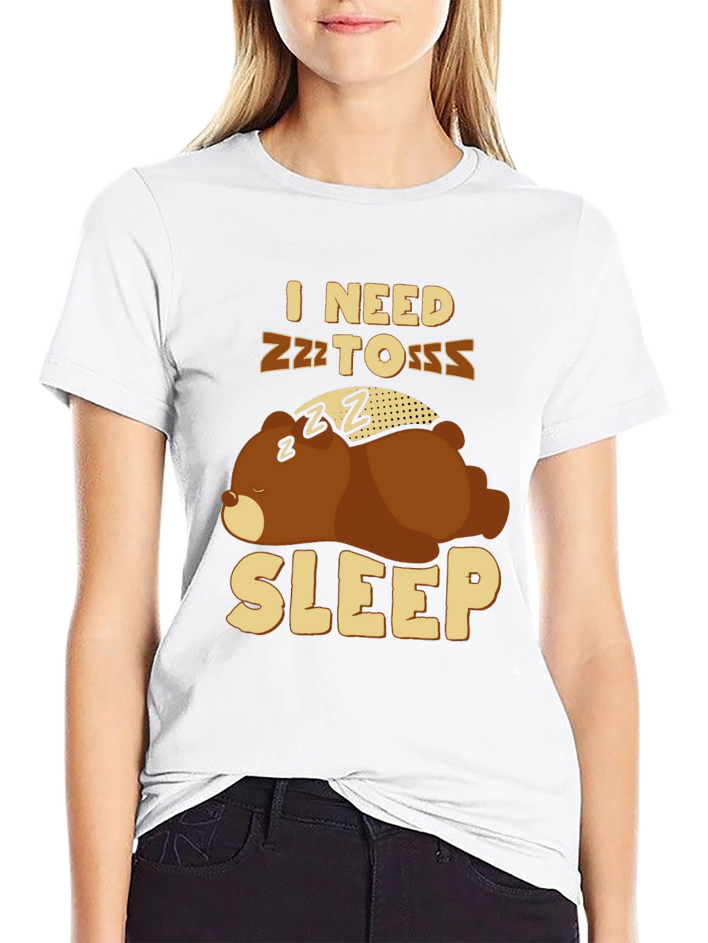 I Need Sleep T-Shirt - Funny Bear Graphic Tee