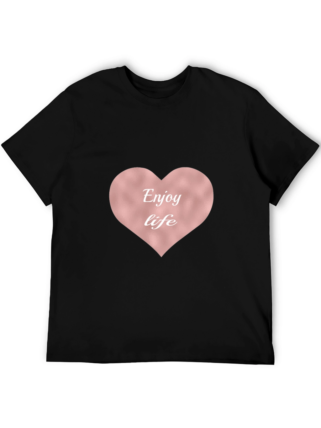 Enjoy Life Heart Tee - Stylish & Comfortable