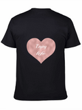 Enjoy Life Heart Tee - Stylish & Comfortable
