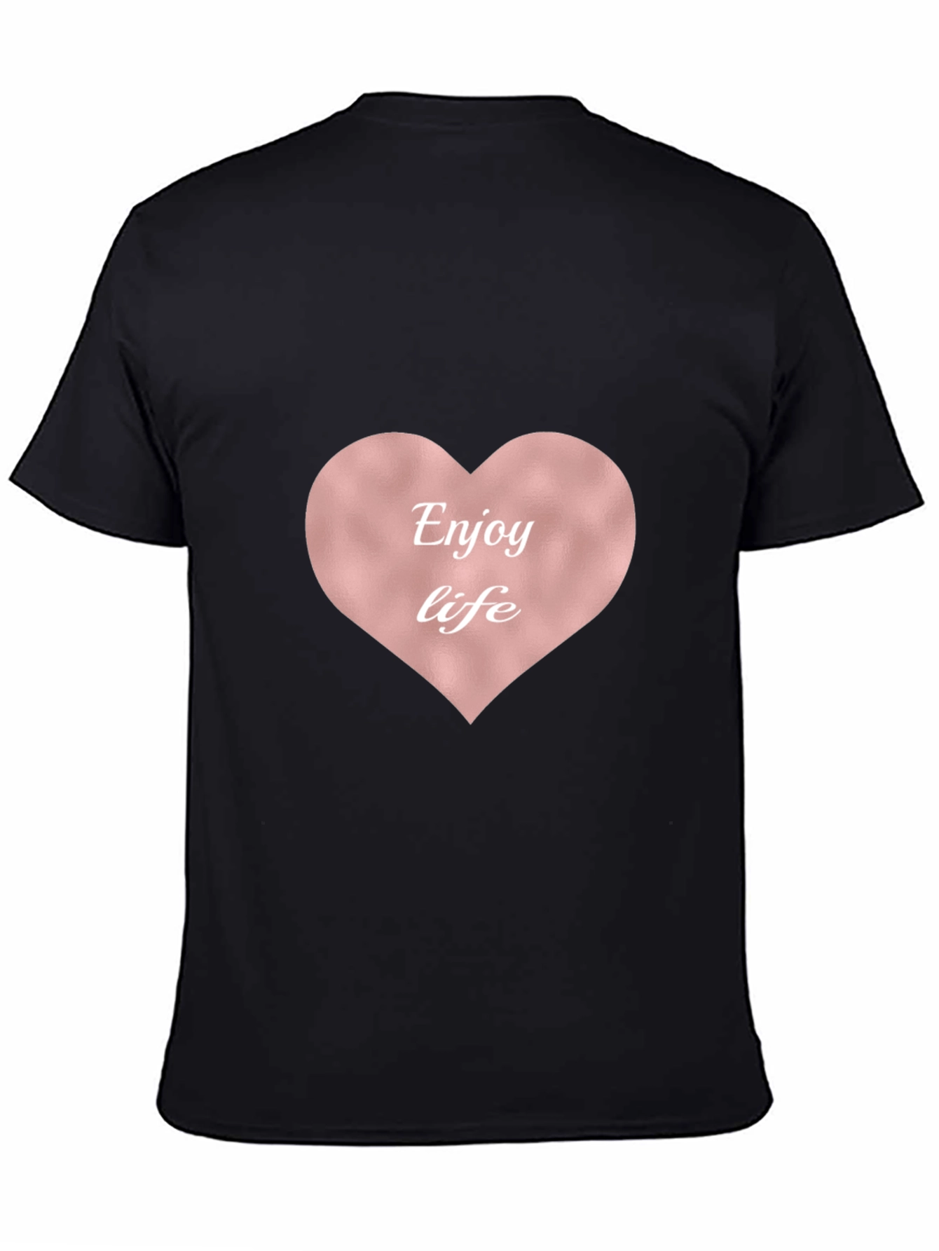 Enjoy Life Heart Tee - Stylish & Comfortable