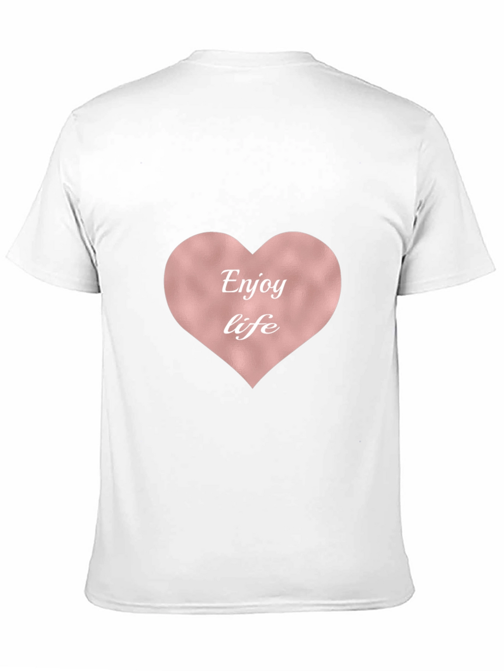 Enjoy Life Heart Tee - Stylish & Comfortable
