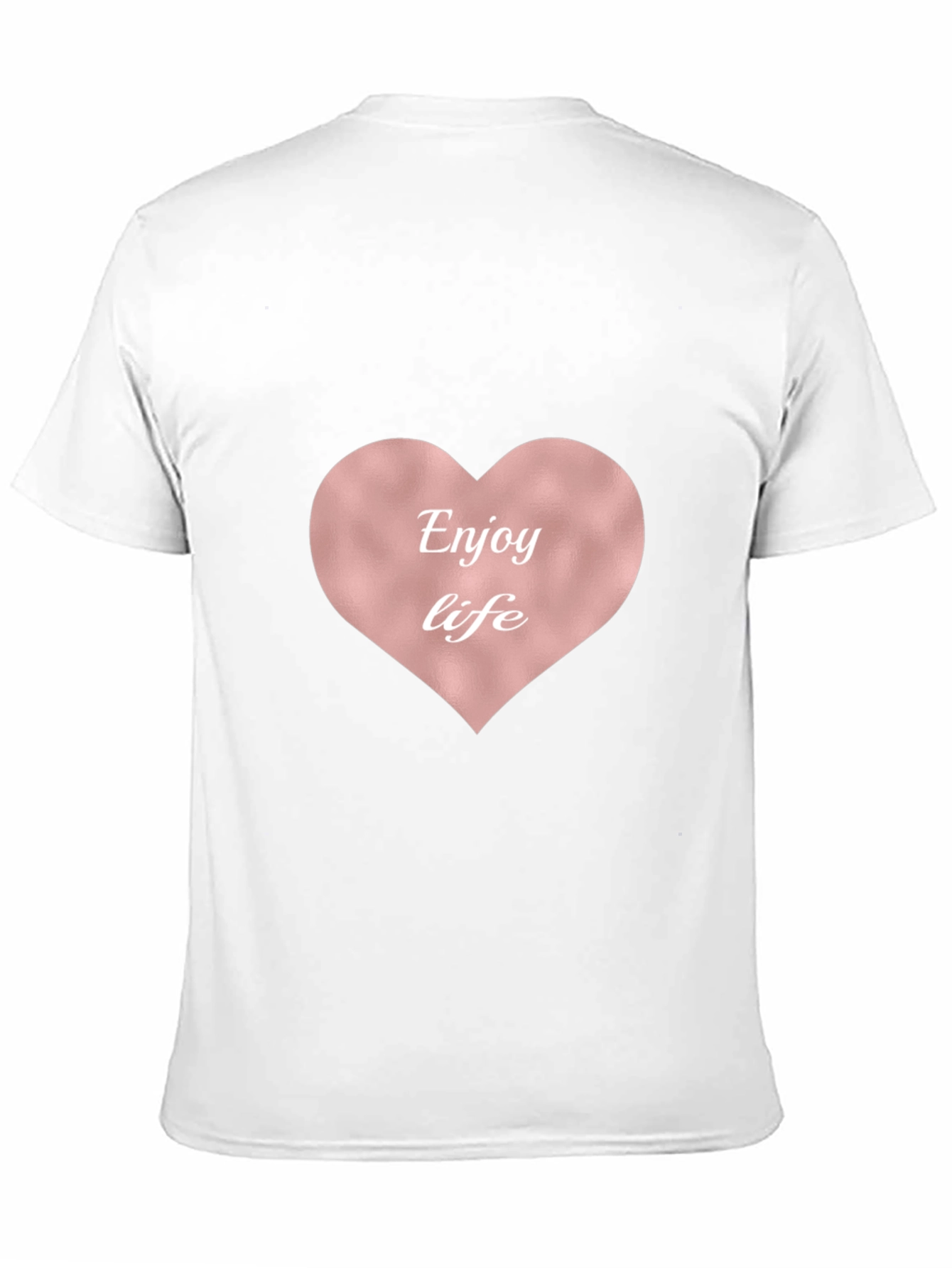 Enjoy Life Heart Tee - Stylish & Comfortable