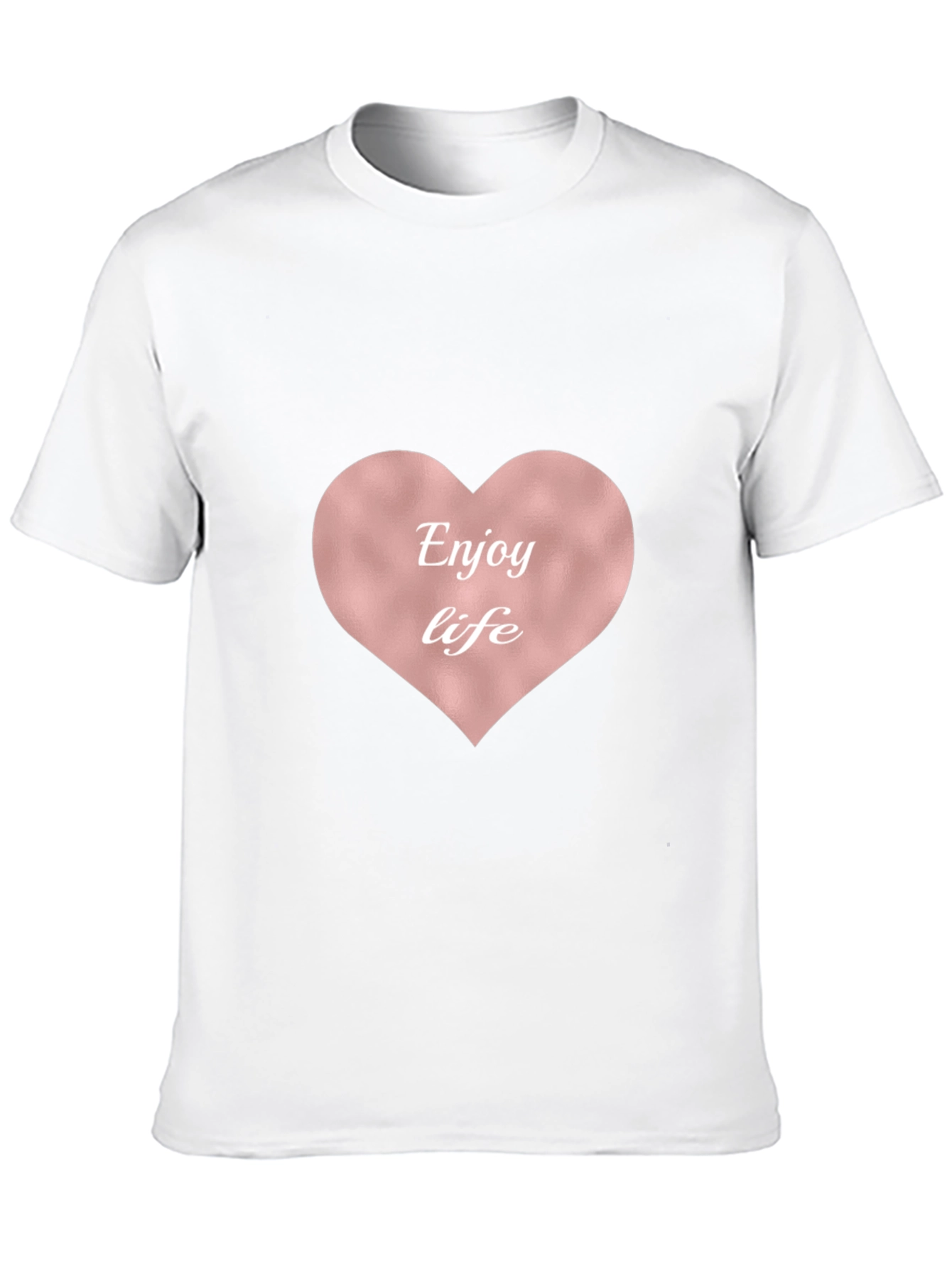 Enjoy Life Heart Tee - Stylish & Comfortable