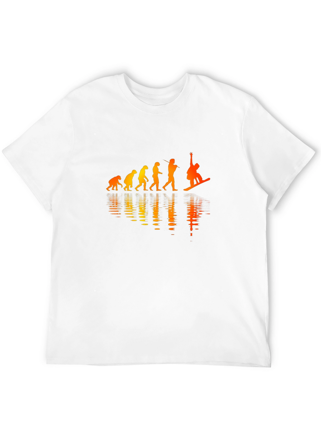 Evolution of Snowboarding Black Graphic Tee