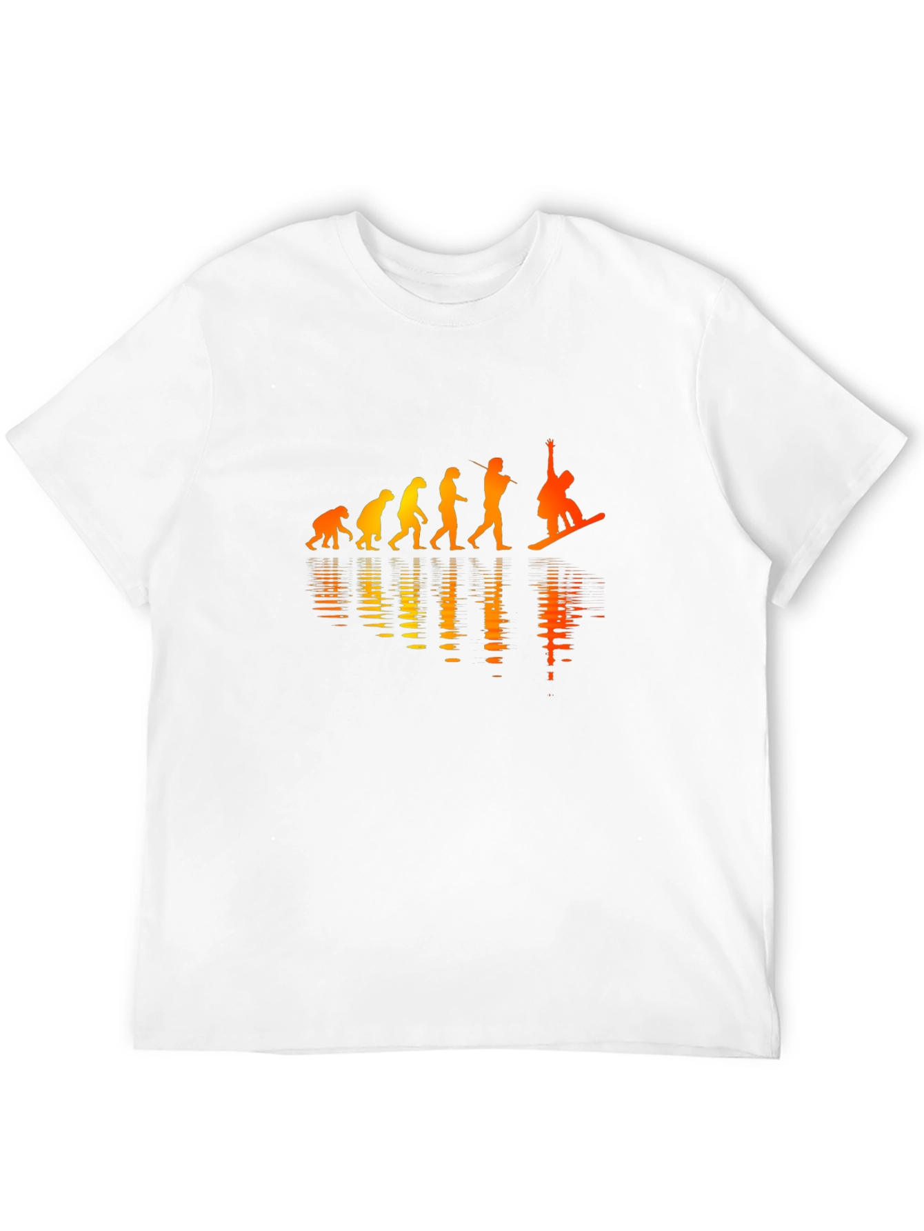 Evolution of Snowboarding Black Graphic Tee