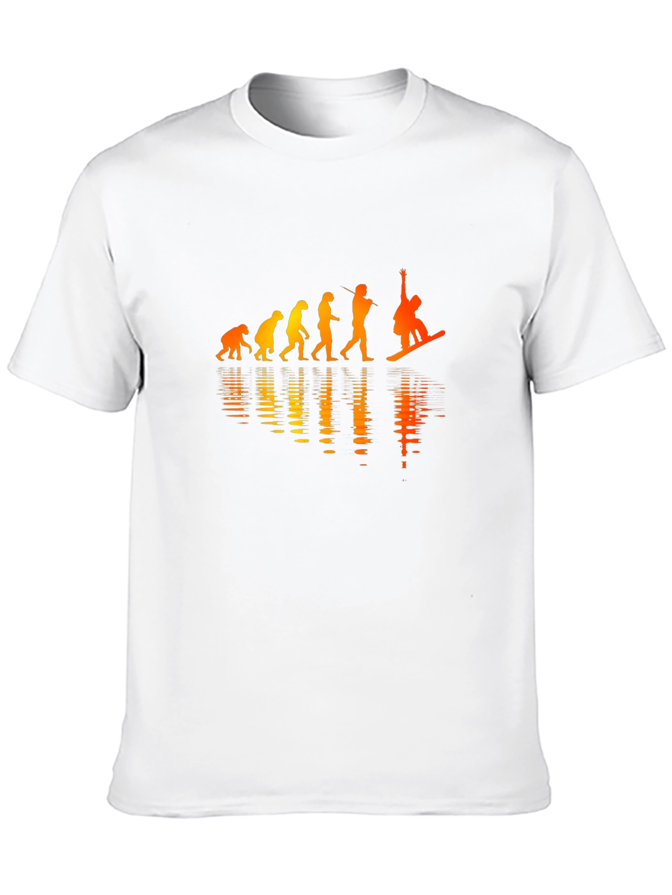 Evolution of Snowboarding Black Graphic Tee