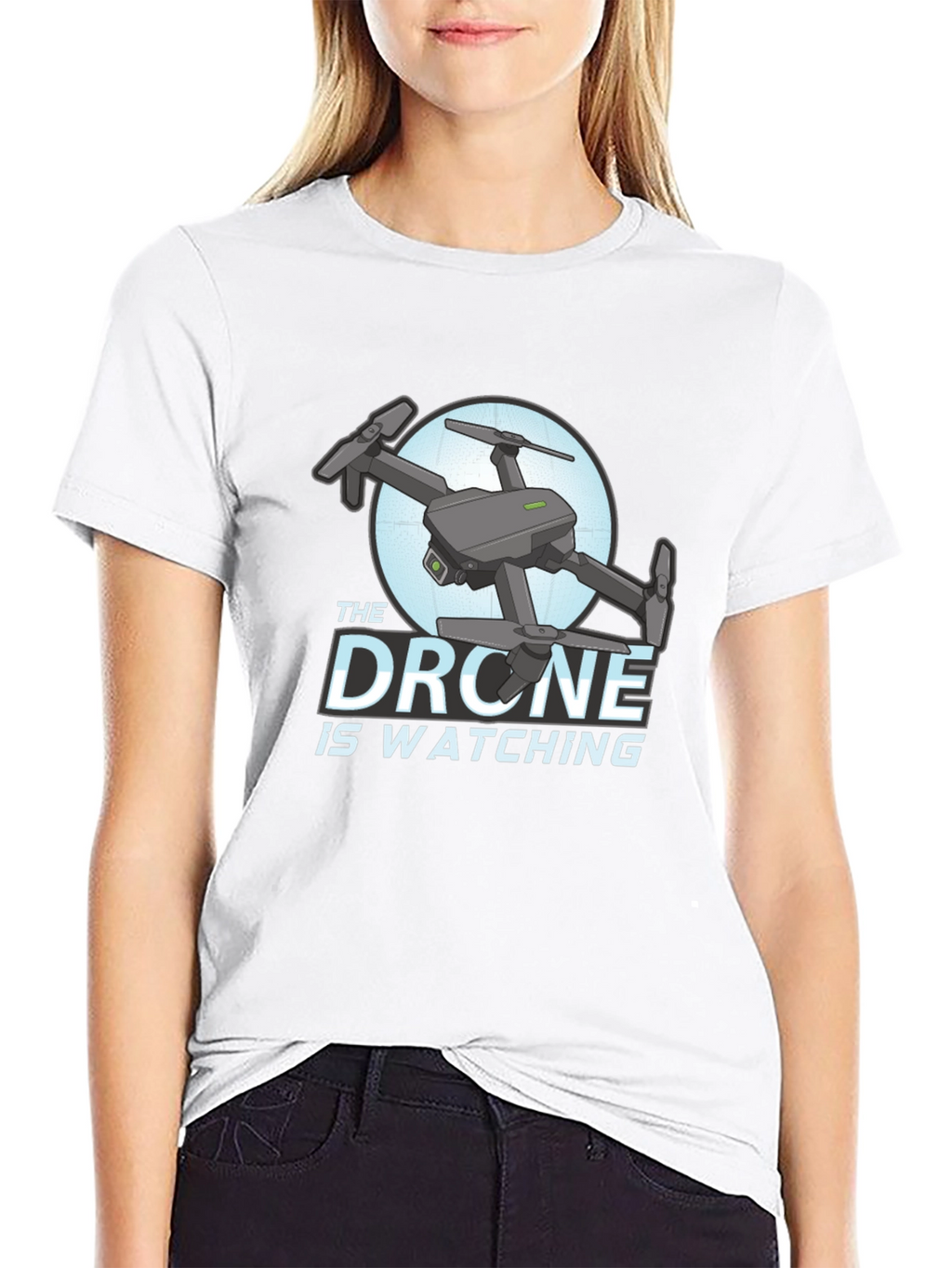 The Drone Is Watching Graphic T-Shirt