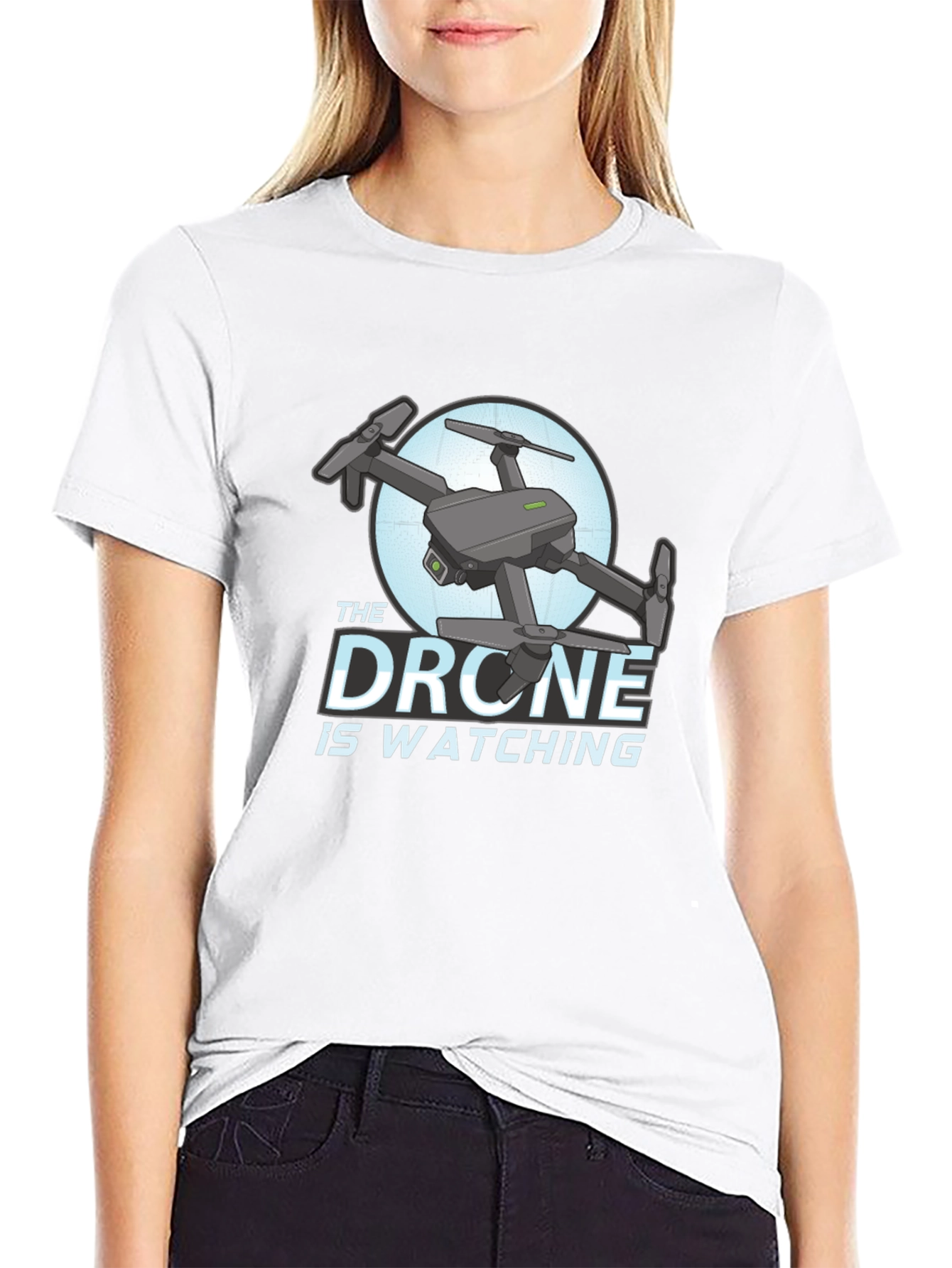 The Drone Is Watching Graphic T-Shirt