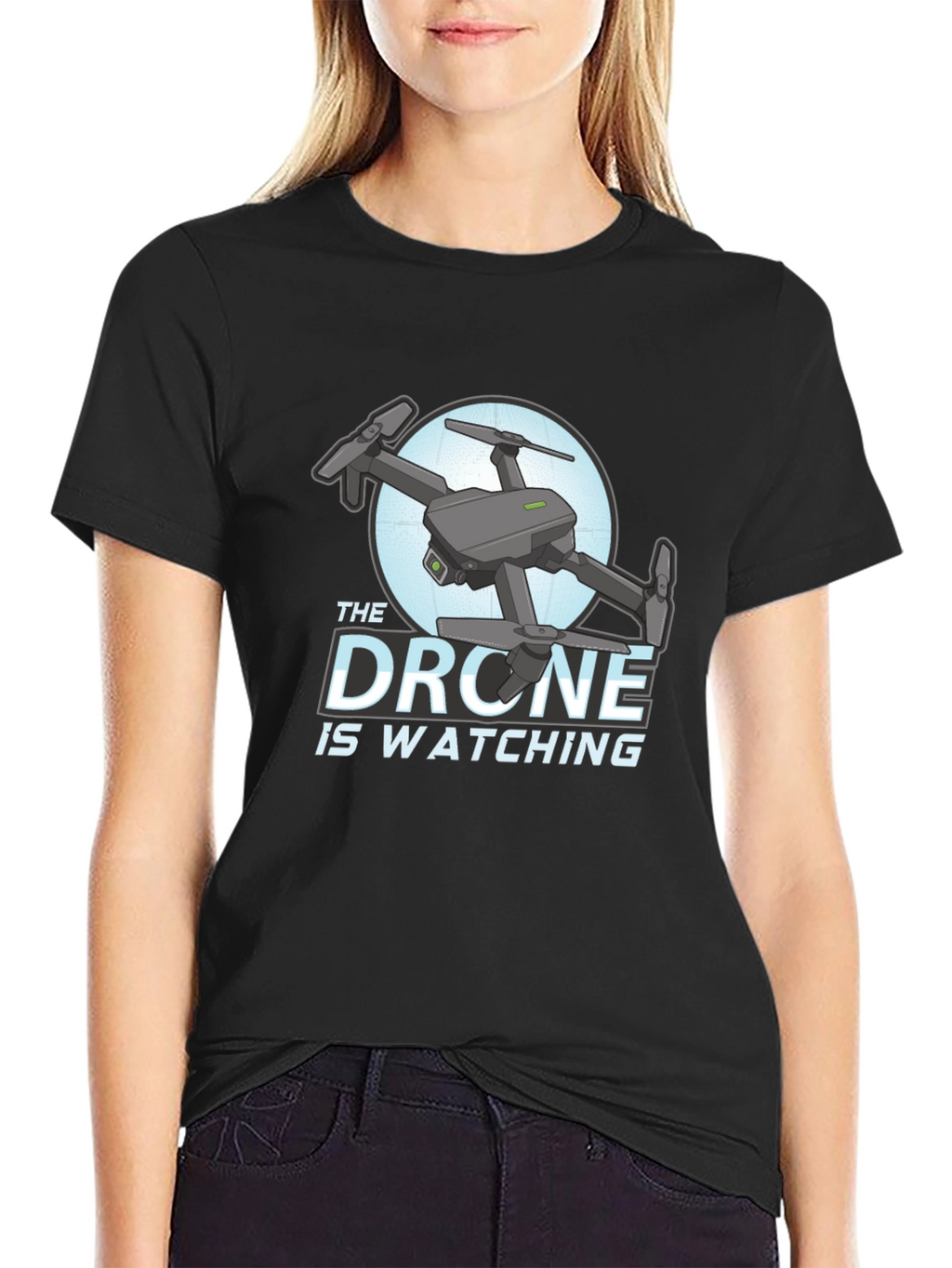 The Drone Is Watching Graphic T-Shirt