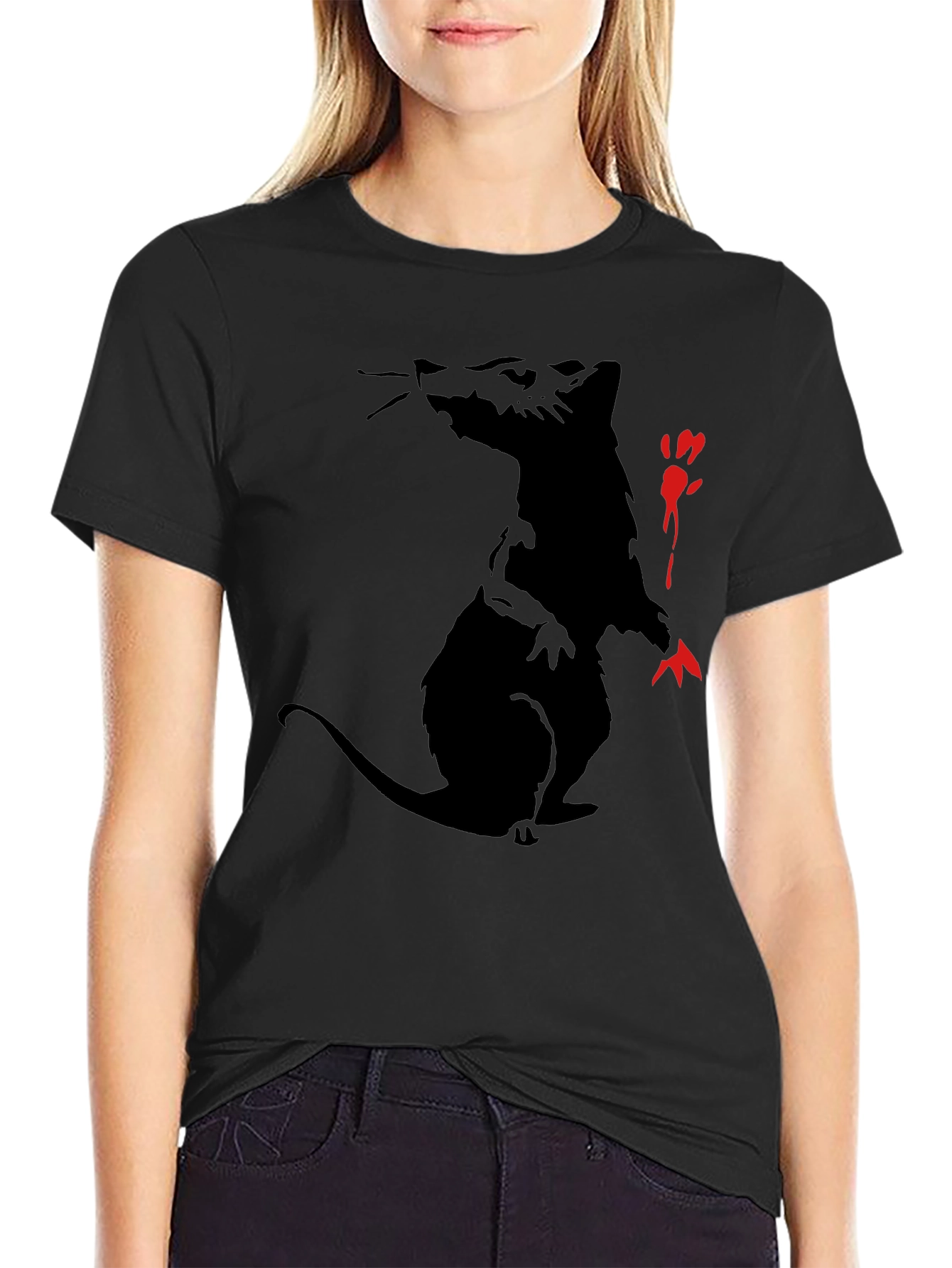 Banksy Rat Black T-Shirt
