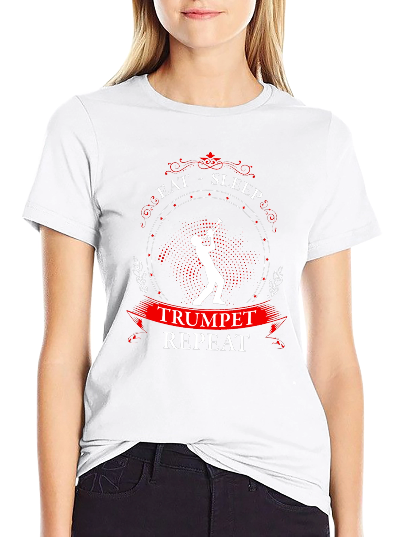 Eat Sleep Trumpet Repeat T-Shirt - Musician Gift