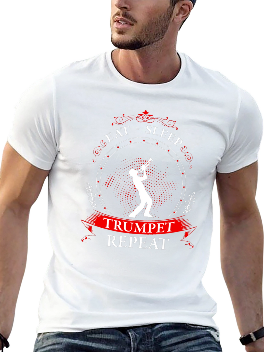 Eat Sleep Trumpet Repeat T-Shirt - Musician Gift