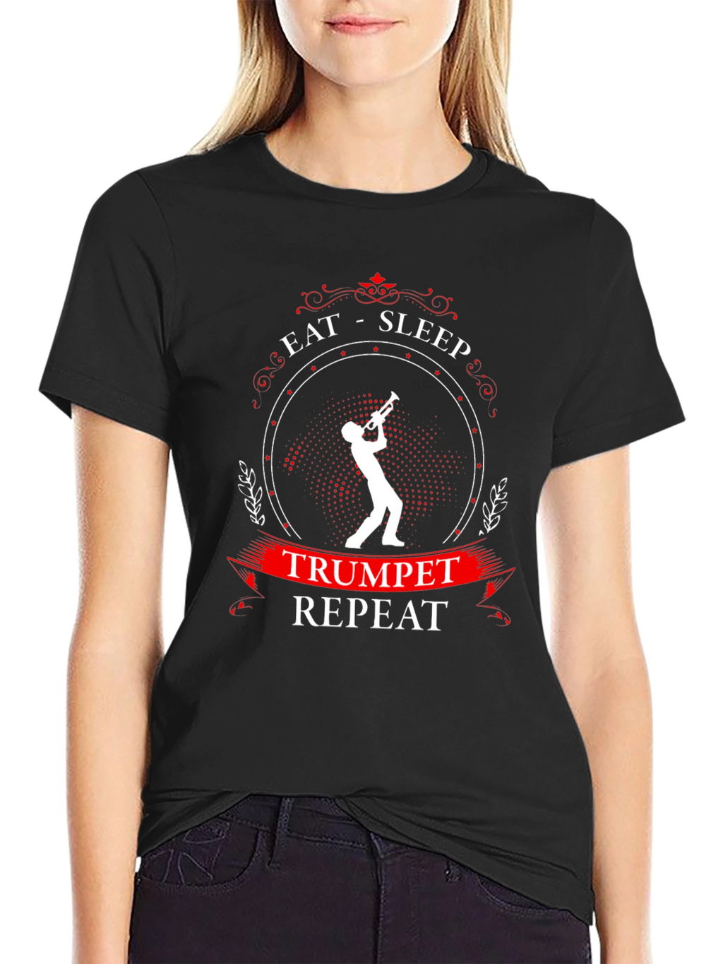 Eat Sleep Trumpet Repeat T-Shirt - Musician Gift