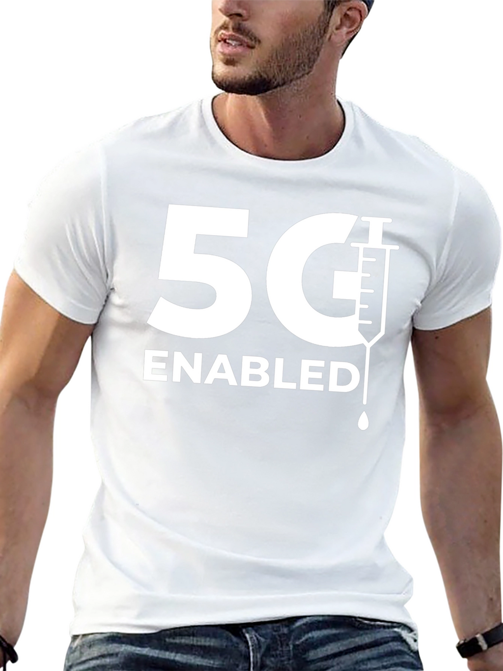 5G Enabled T-Shirt - Funny Vaccination Tee