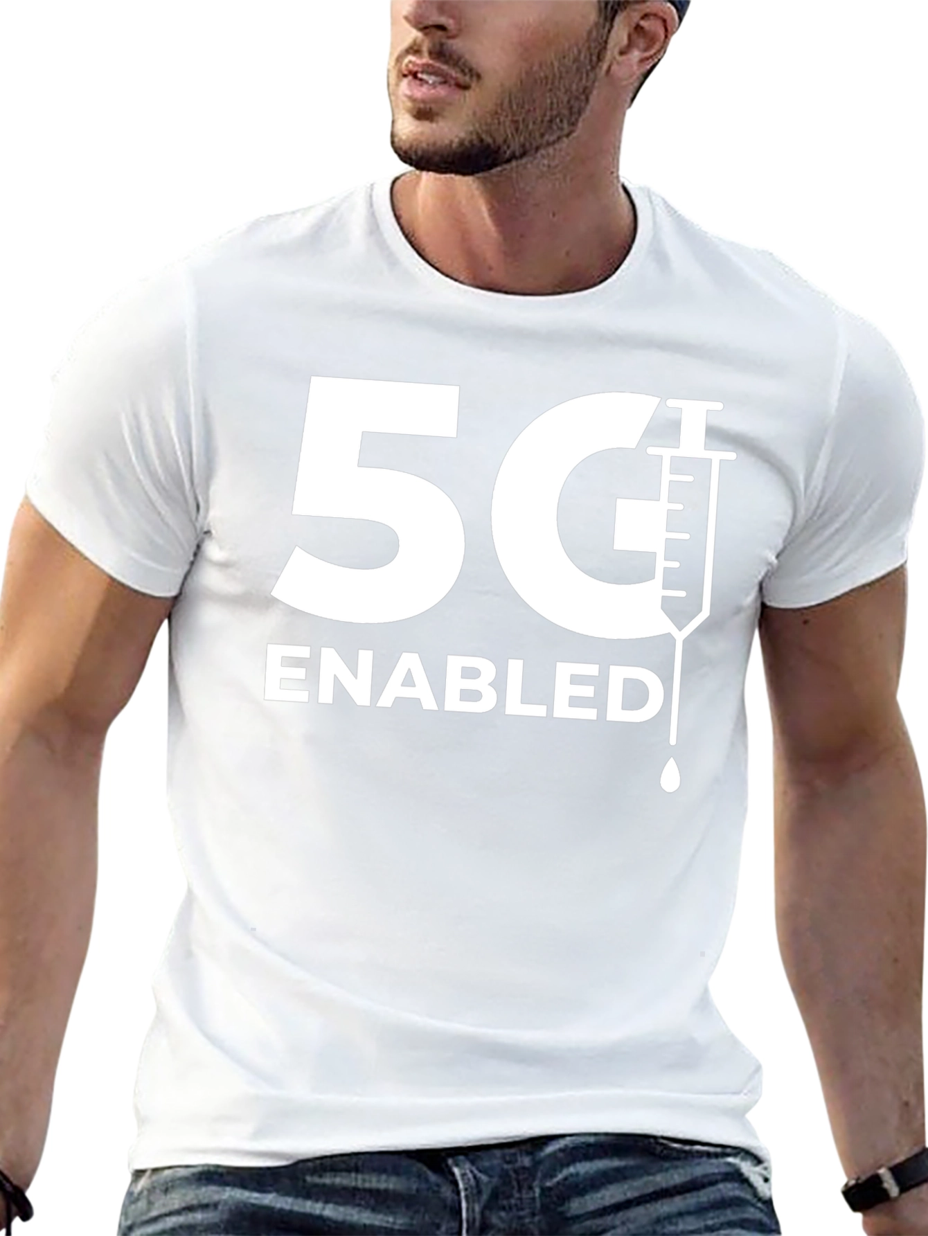 5G Enabled T-Shirt - Funny Vaccination Tee
