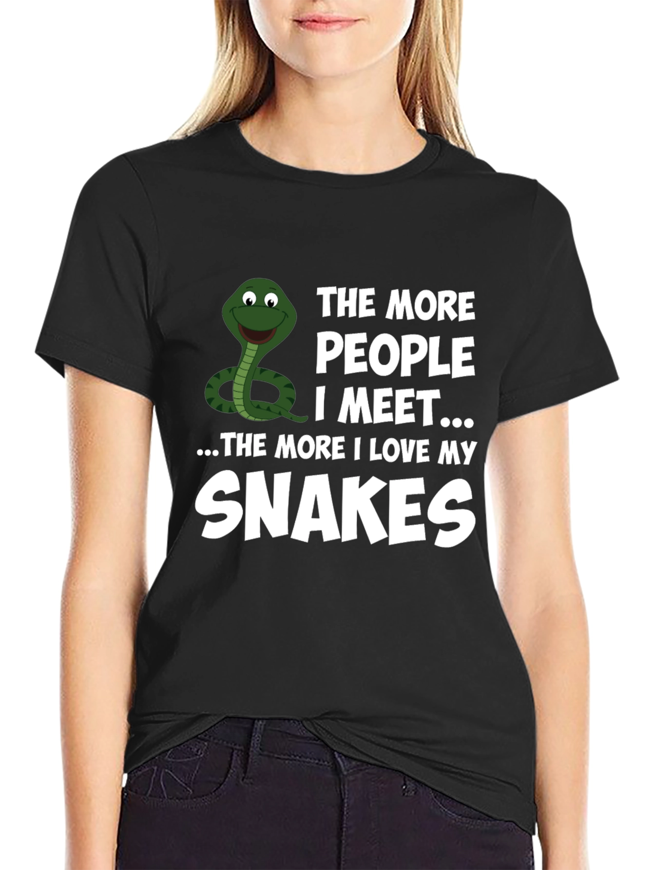 Funny Snake Lover T-Shirt: The More People I Meet...