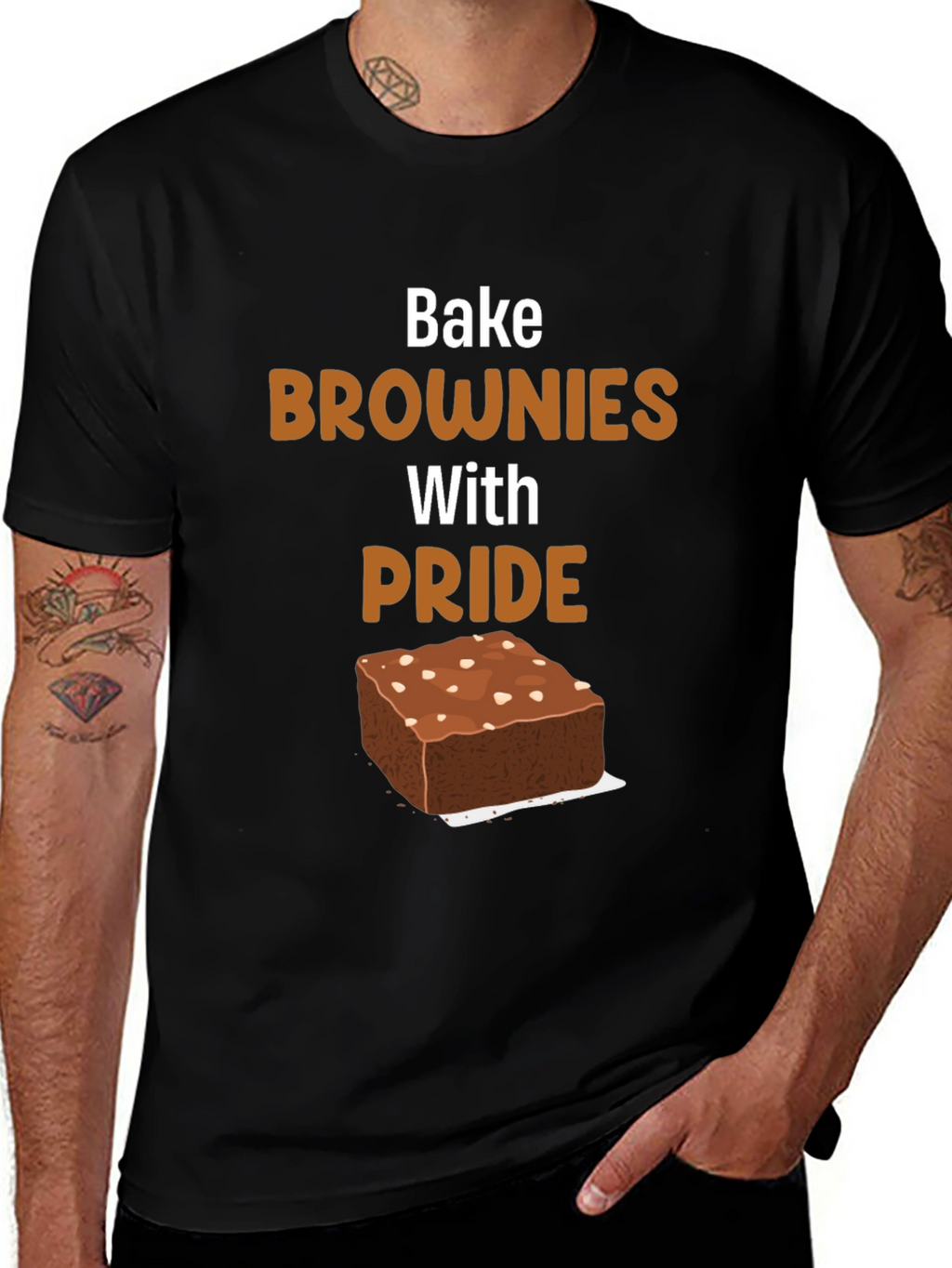 Bake Brownies With Pride Graphic T-Shirt