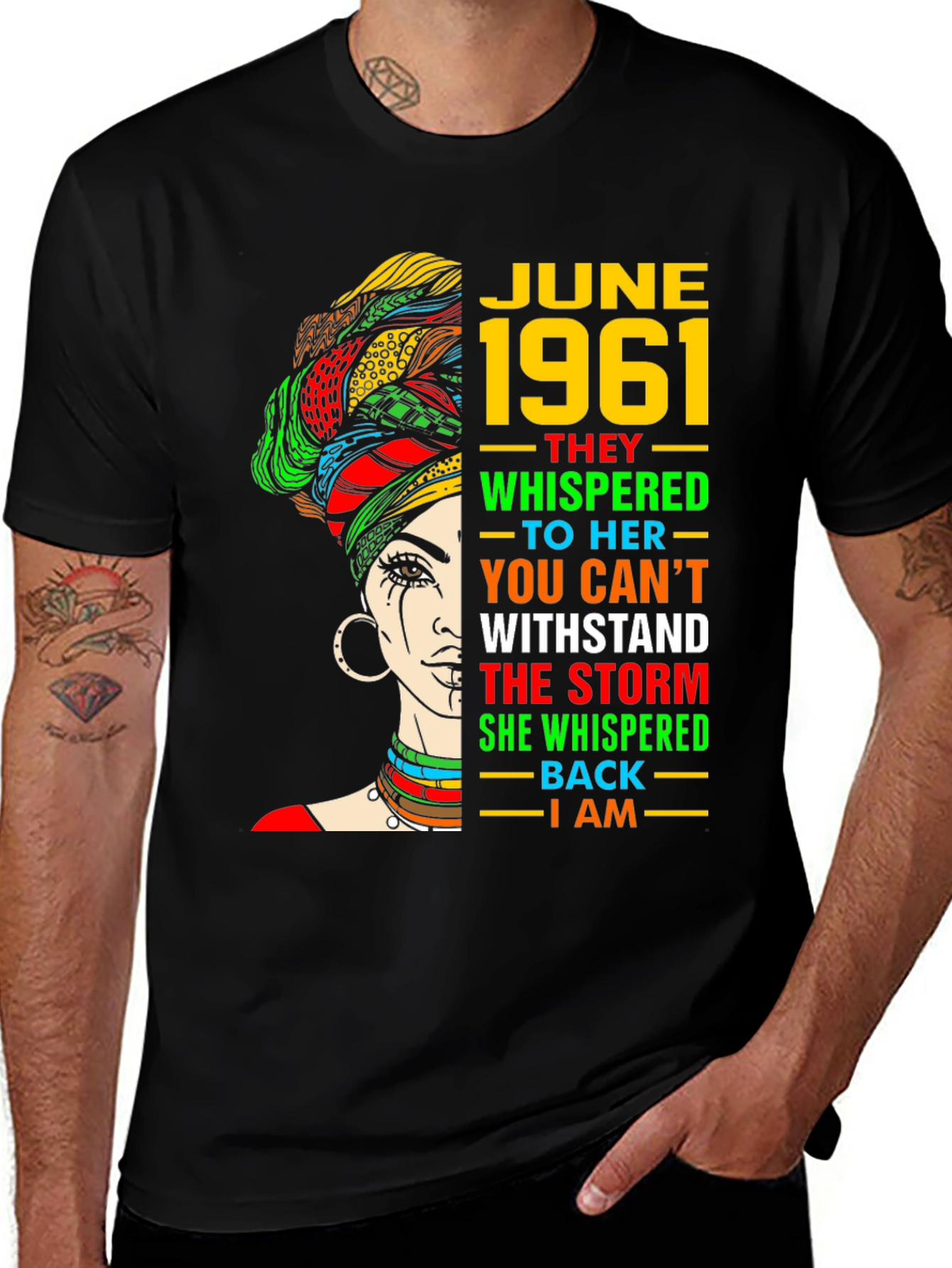 June 1961 Woman T-Shirt - She Whispered Back I AM
