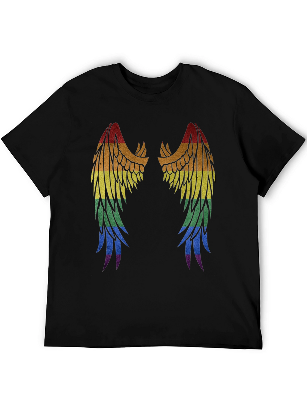 Rainbow Wings Graphic T-Shirt