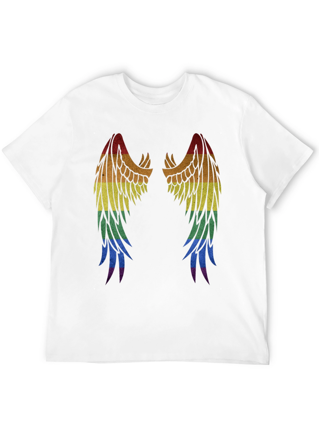 Rainbow Wings Graphic T-Shirt
