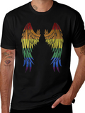 Rainbow Wings Graphic T-Shirt