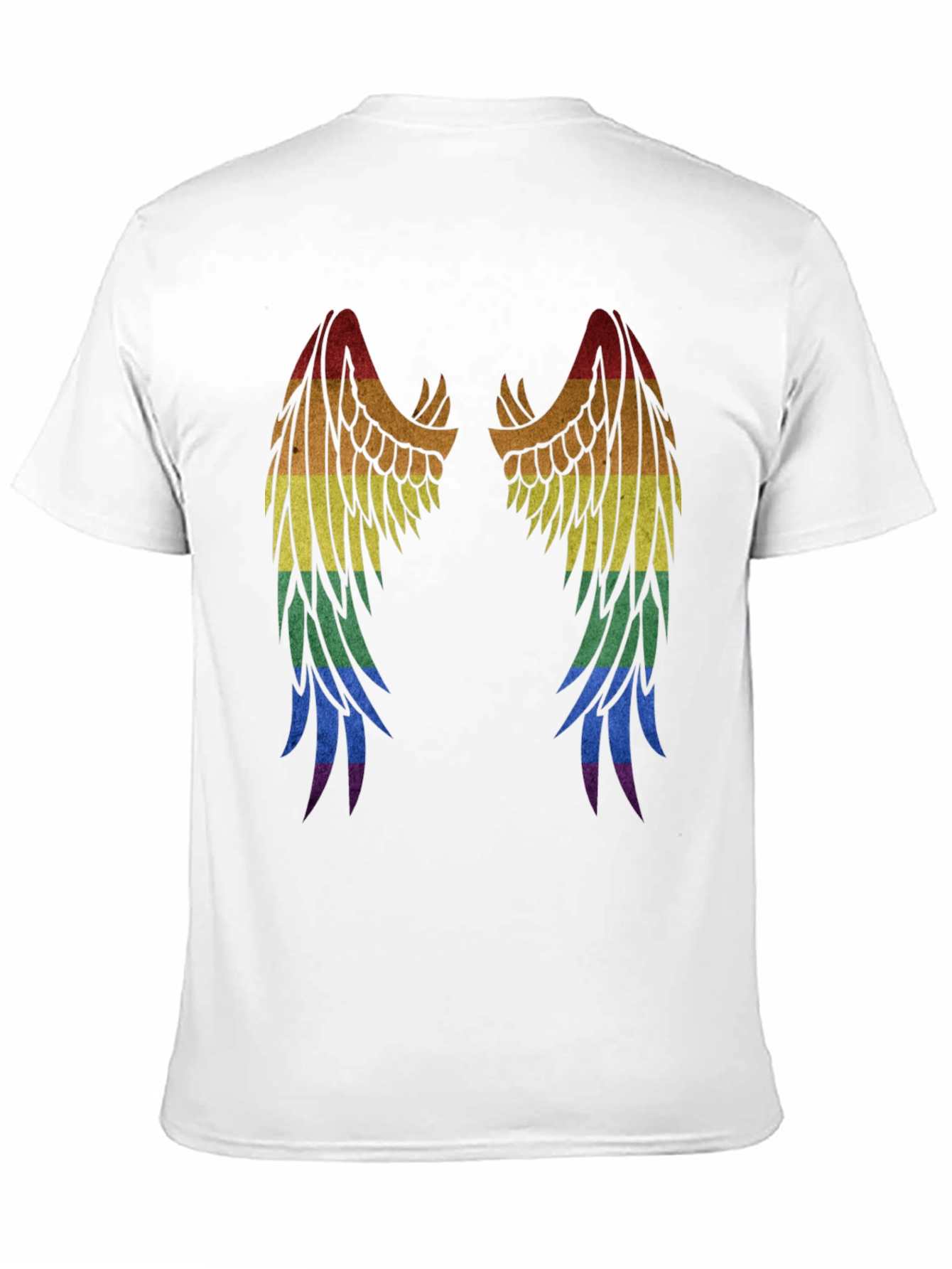 Rainbow Wings Graphic T-Shirt