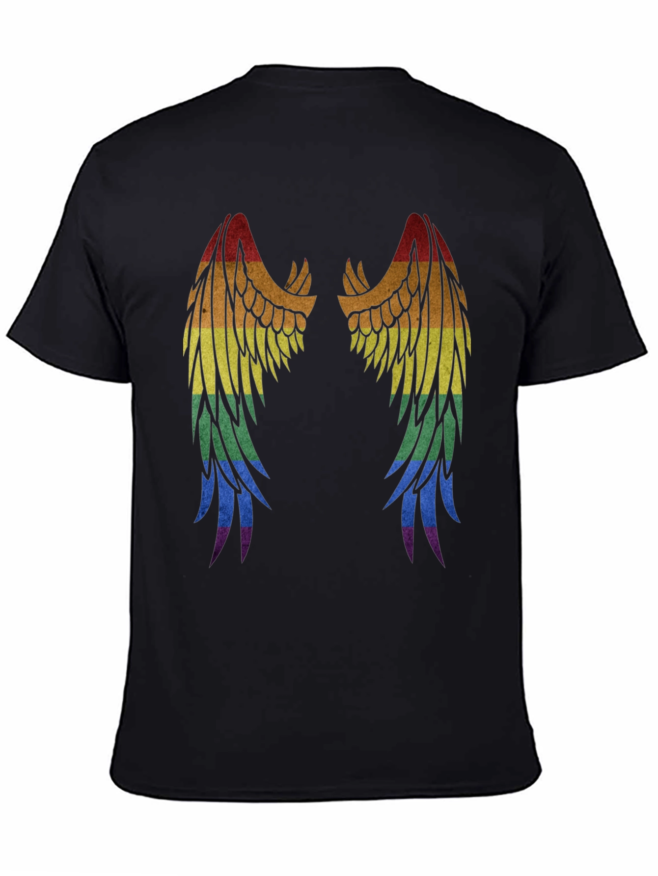 Rainbow Wings Graphic T-Shirt