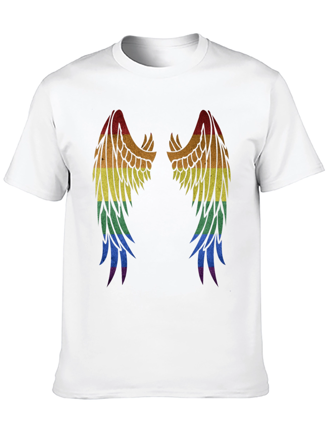 Rainbow Wings Graphic T-Shirt