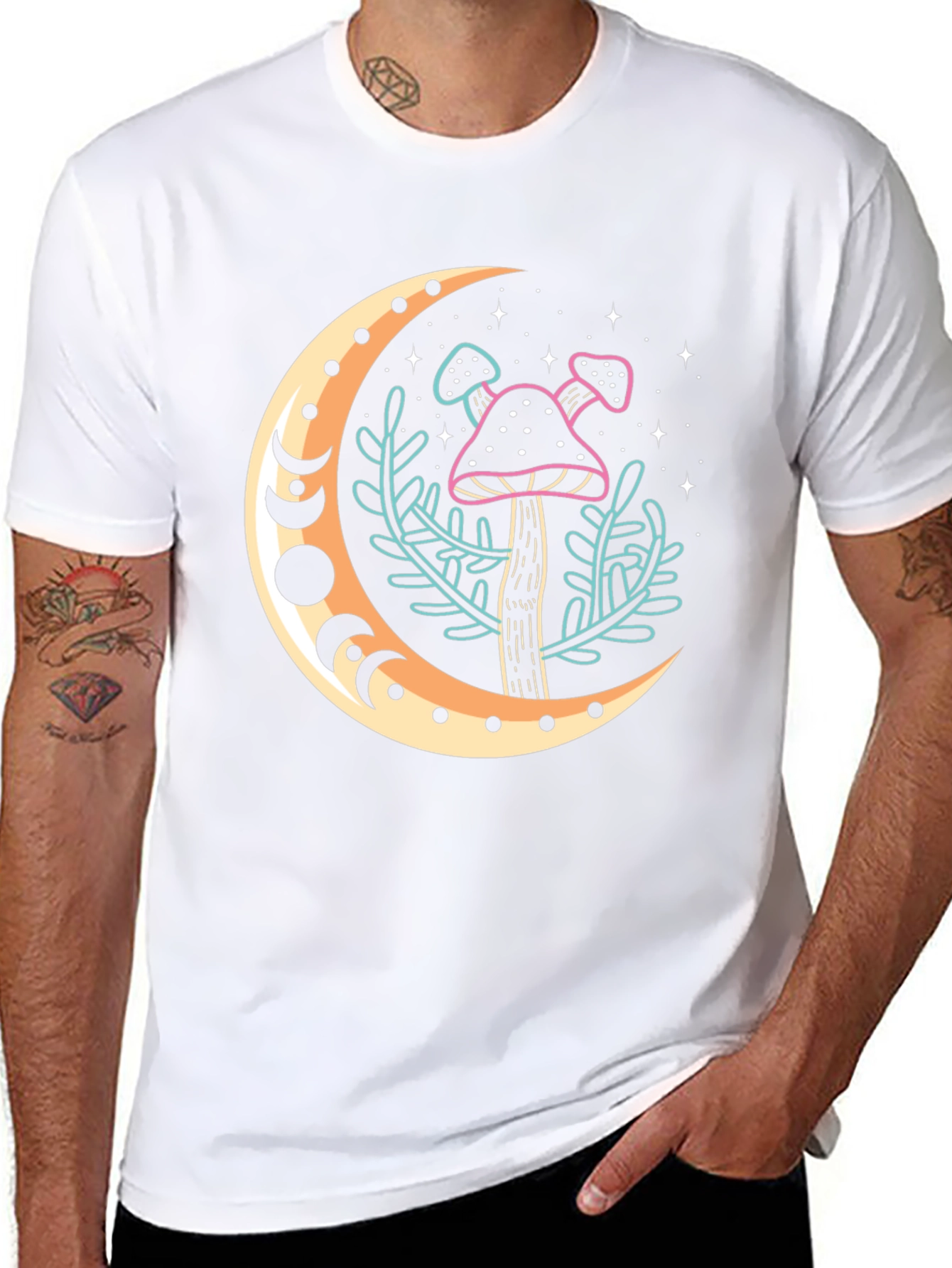 Moon Mushroom Graphic Tee