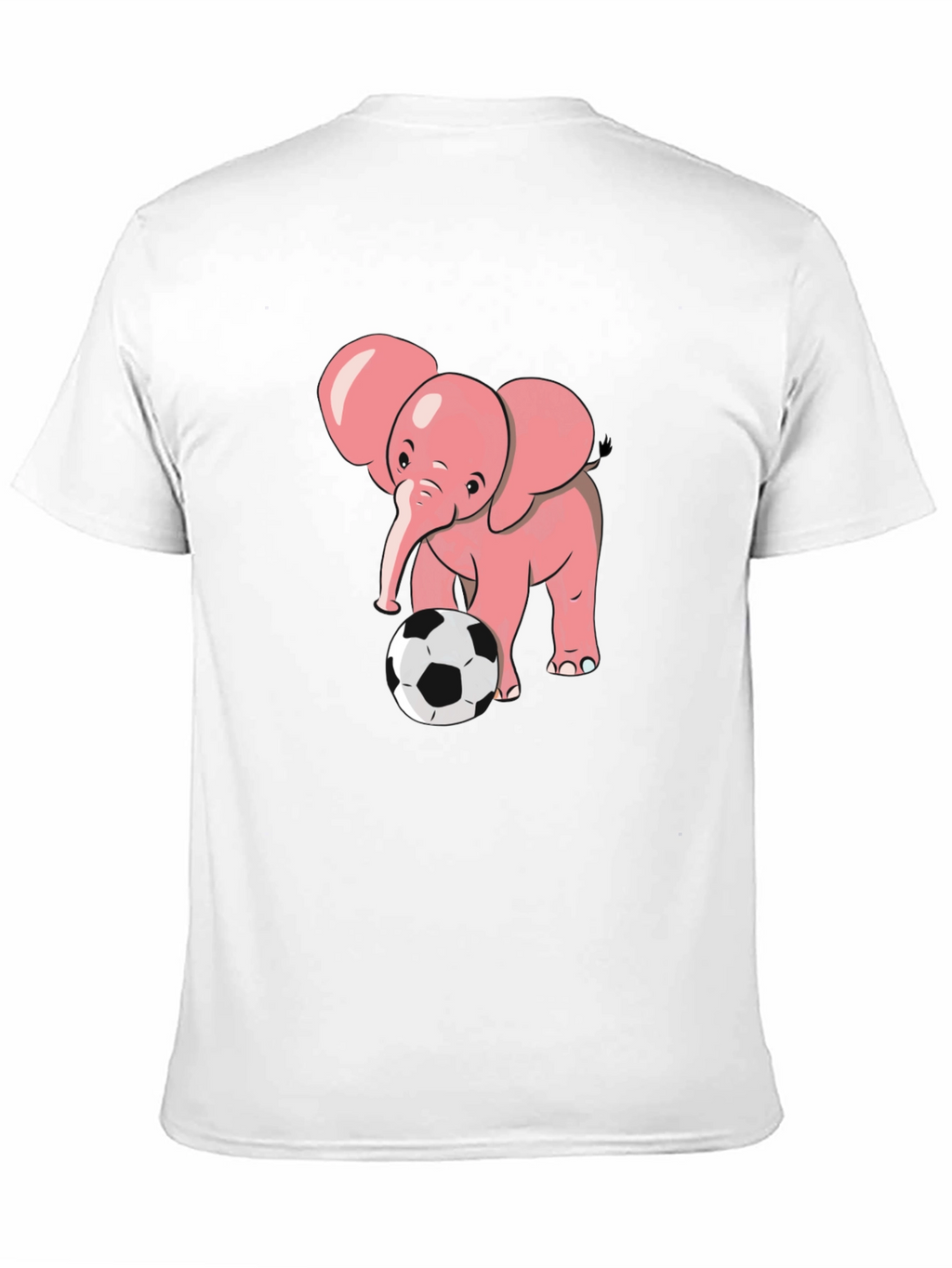 Cute Elephant Soccer T-Shirt - Black